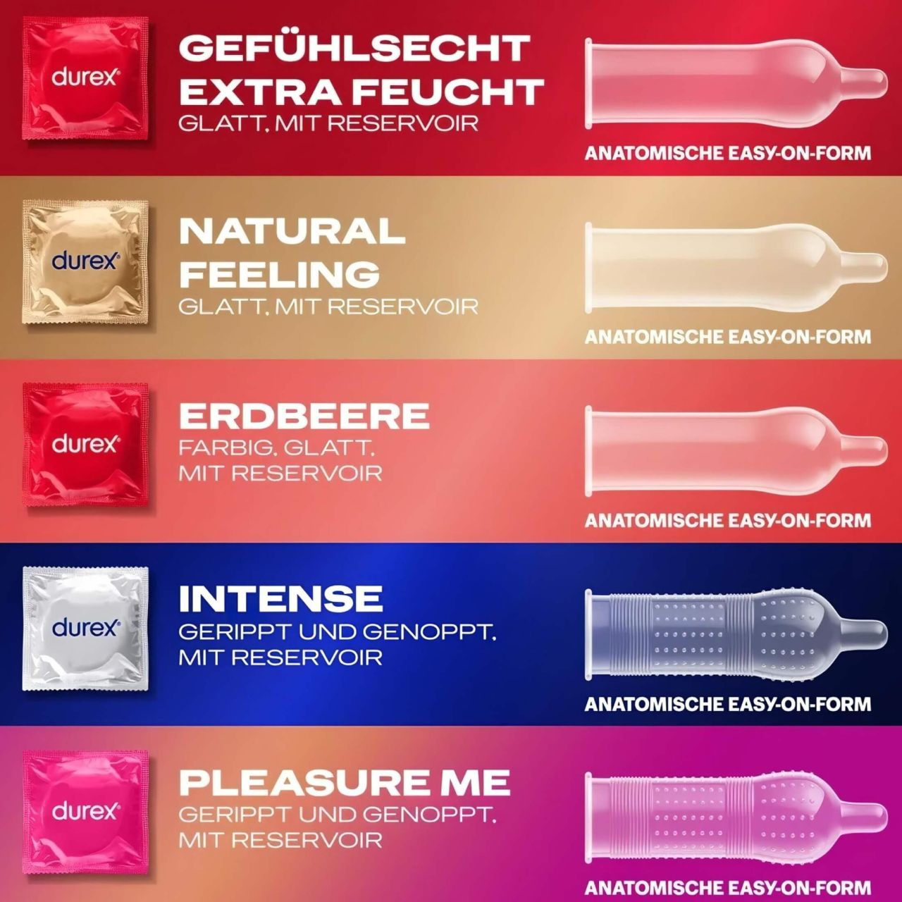 Durex Love Mix - óvszer csomag (40db) Durex Love Mix - óvszer csomag (40db)