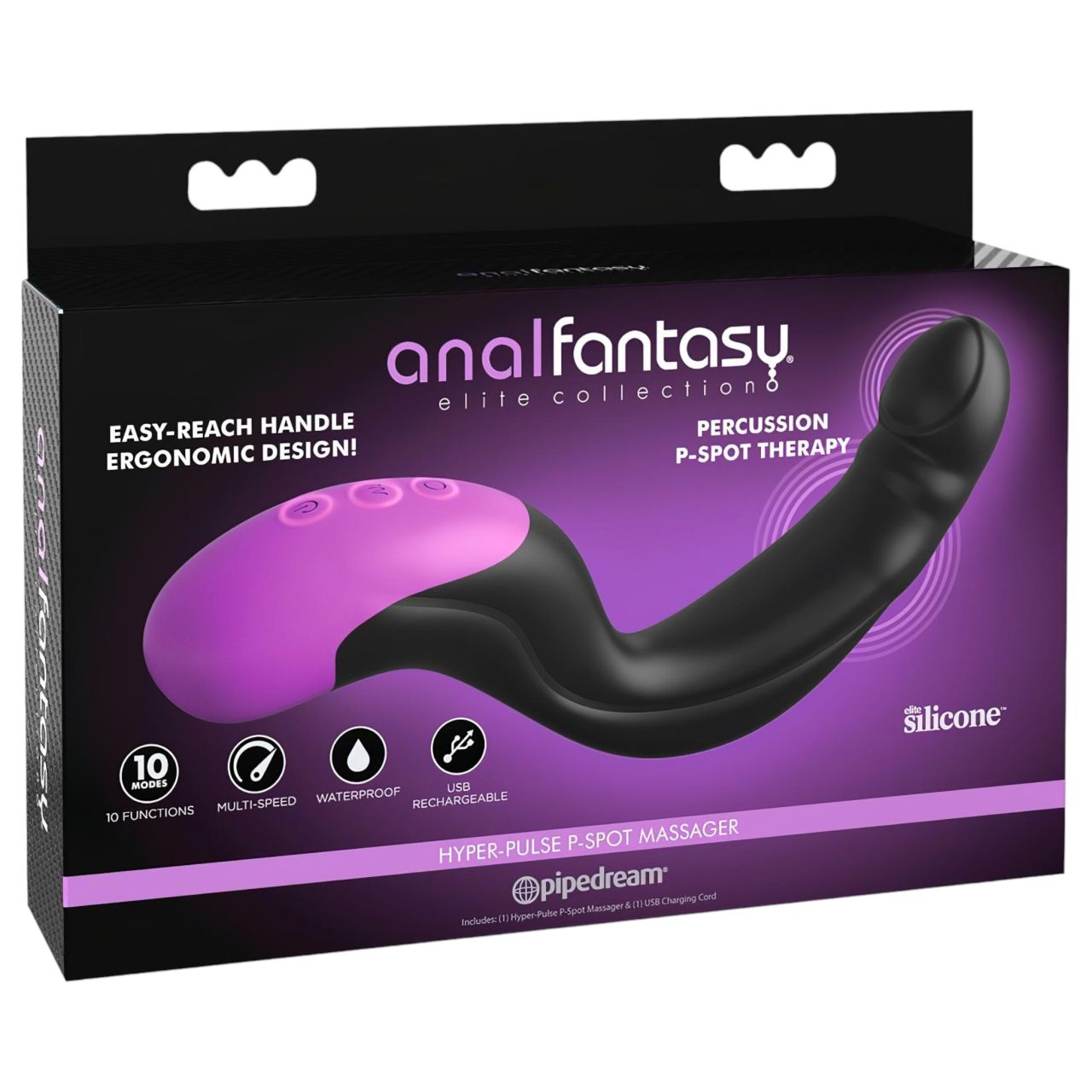 Anal Fantasy - pulzáló proszatat vibrátor (fekete) Anal Fantasy - pulzáló proszatat vibrátor (fekete)