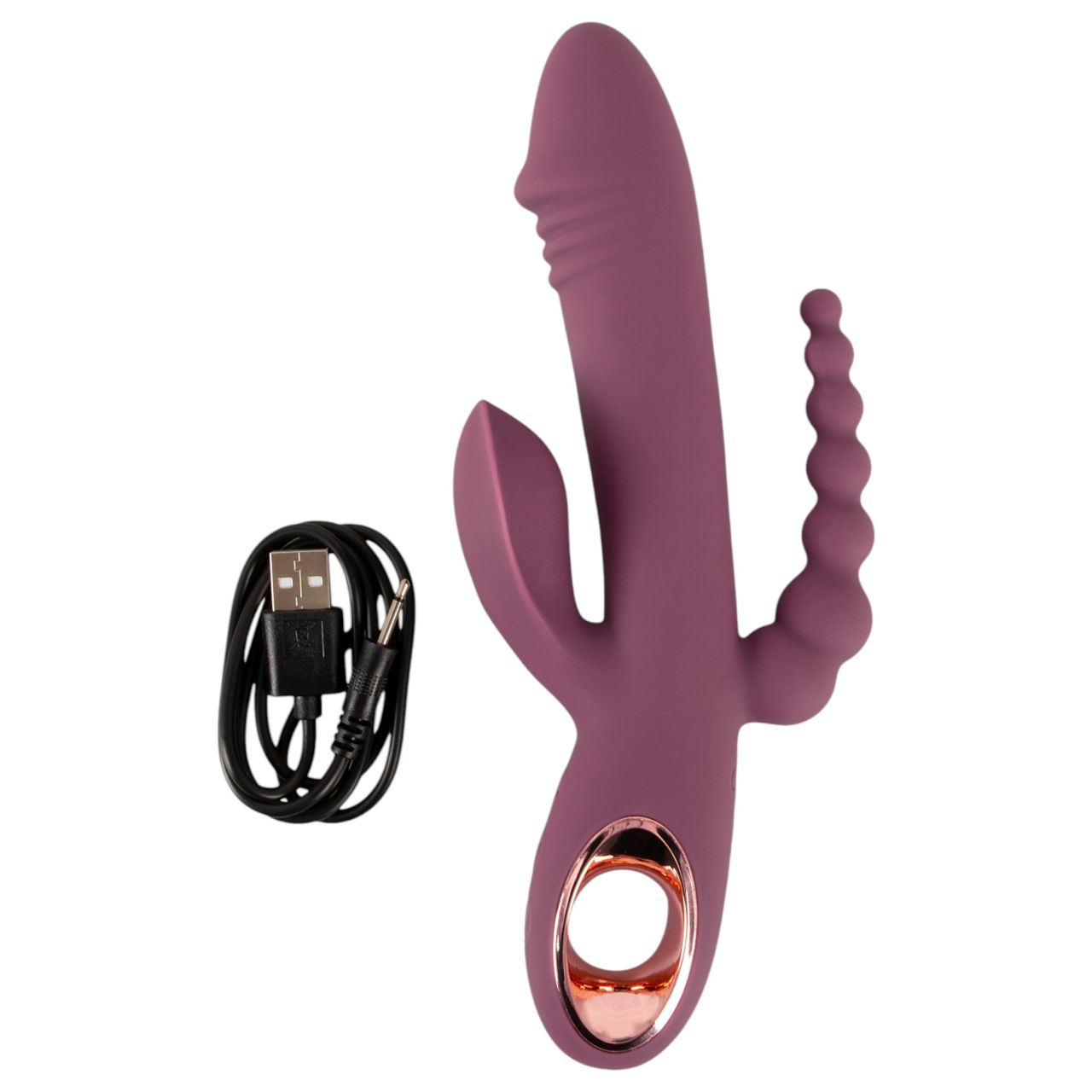 You2Toys - akkus,tripla karos vibrátor (lila) You2Toys - akkus,tripla karos vibrátor (lila)