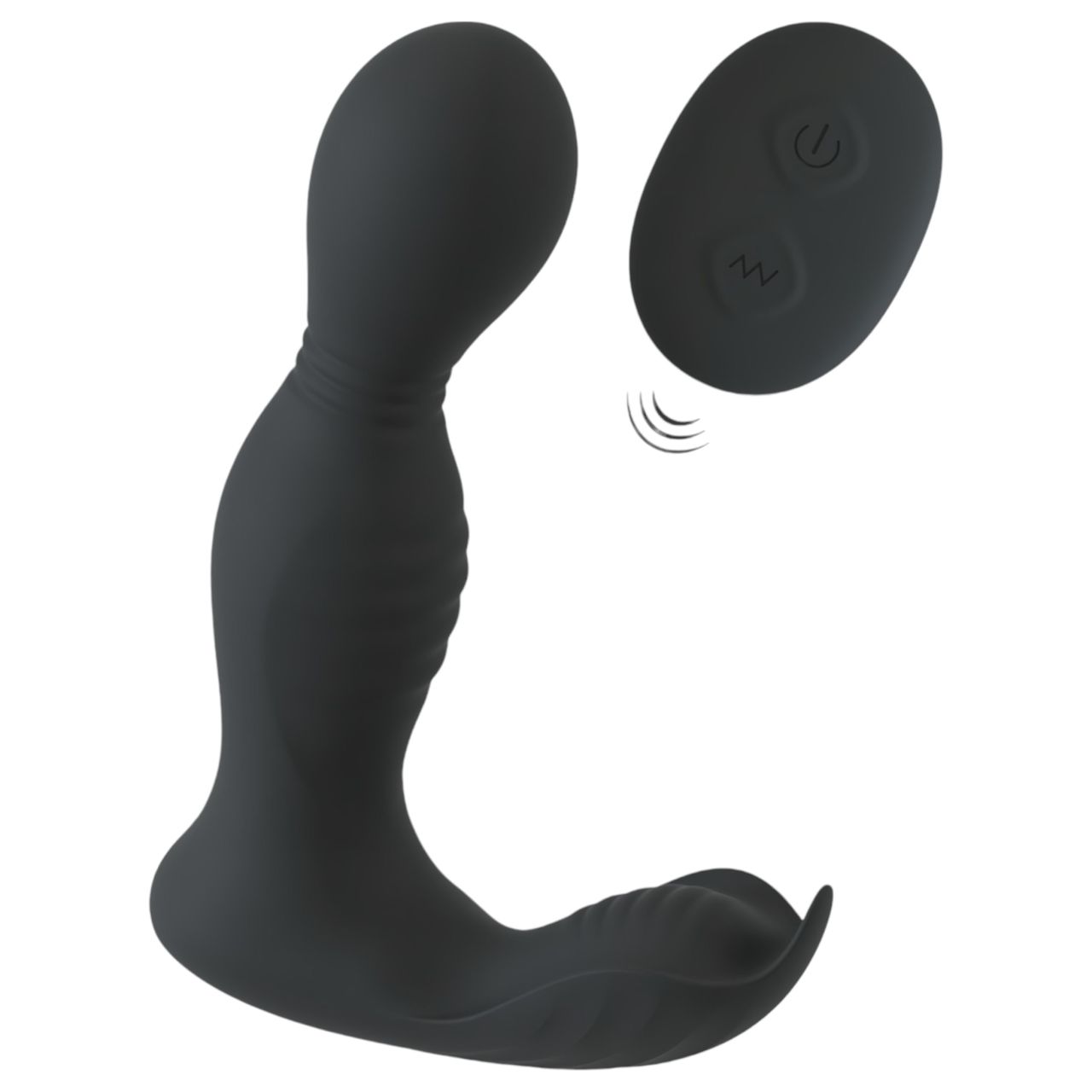 Rebel - távirányítós 2in1 prosztata vibrátor (fekete) Rebel - távirányítós 2in1 prosztata vibrátor (fekete)