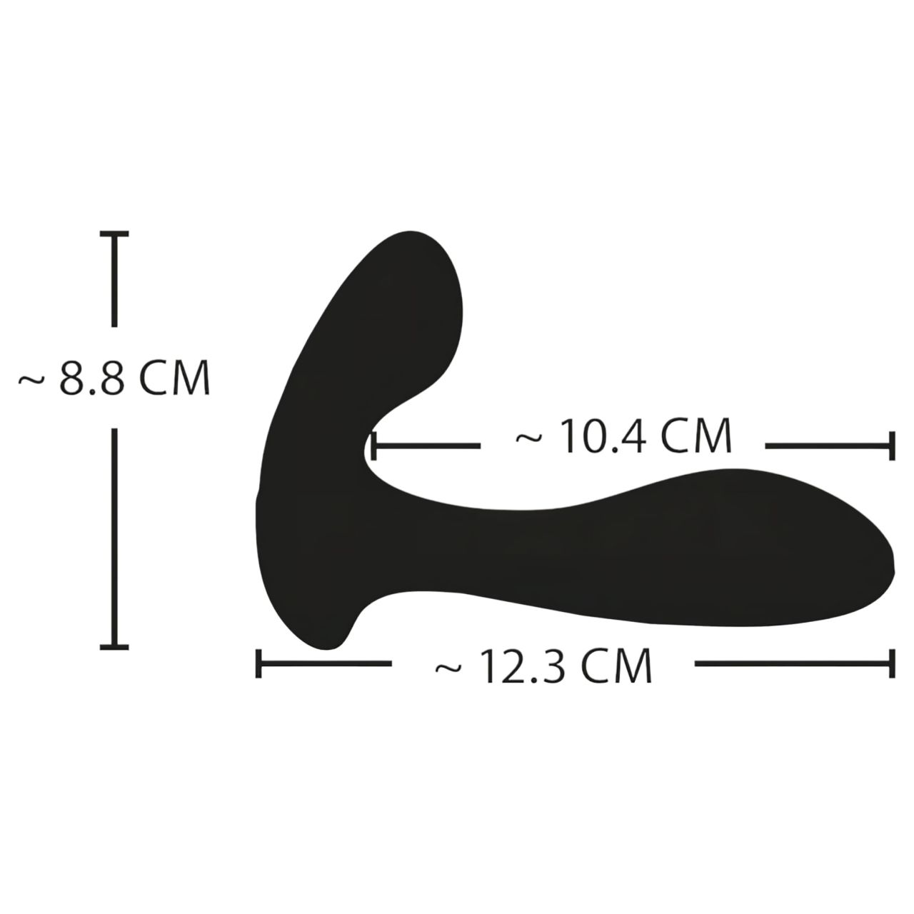 XOUXOU - viselhető elektro G- és P-pont vibrátor (fekete) XOUXOU - viselhető elektro G- és P-pont vibrátor (fekete)