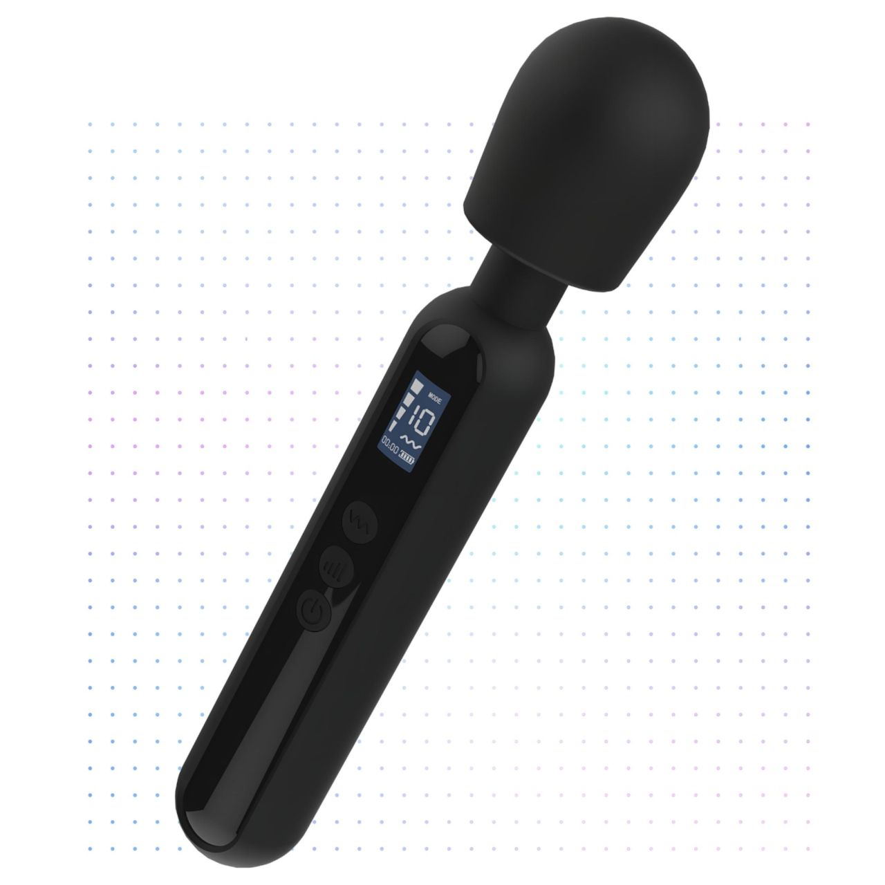 BLAQ - digitális masszírozó vibrátor (fekete) BLAQ - digitális masszírozó vibrátor (fekete)