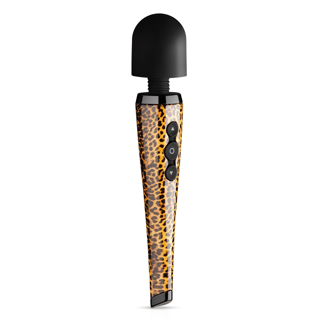 Panthra Shaka Wand - akkus, masszírozó vibrátor (leopárd-fekete) Panthra Shaka Wand - akkus, masszírozó vibrátor (leopárd-fekete)