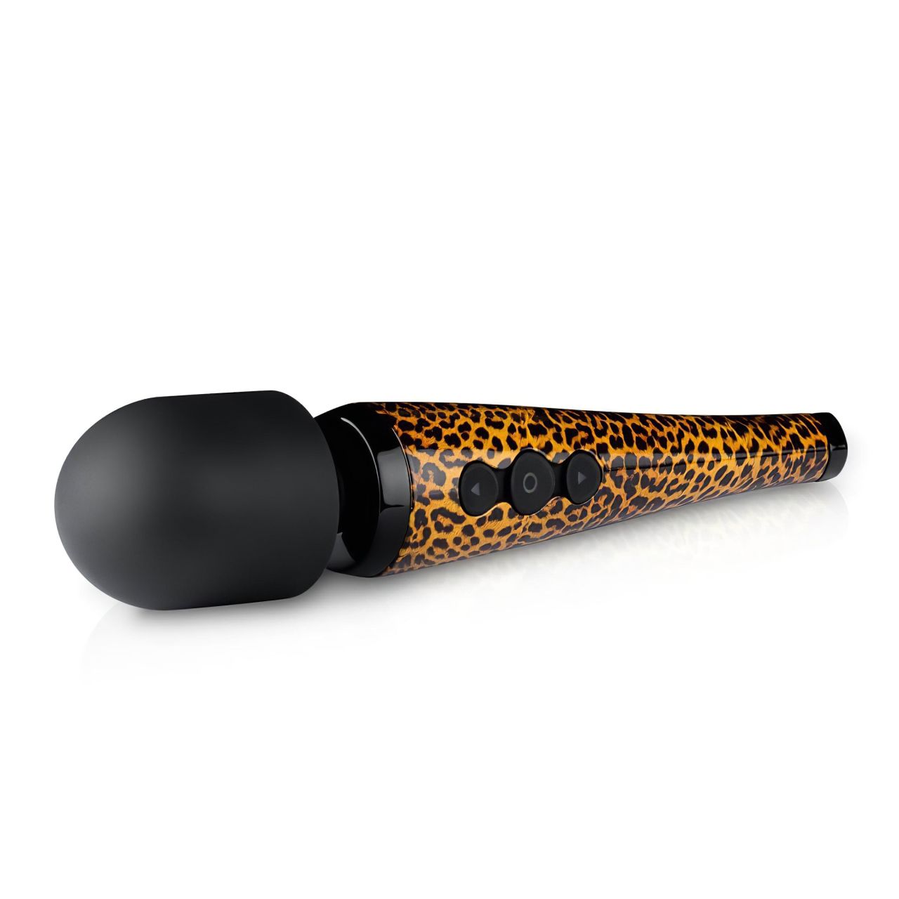 Panthra Shaka Wand - akkus, masszírozó vibrátor (leopárd-fekete) Panthra Shaka Wand - akkus, masszírozó vibrátor (leopárd-fekete)