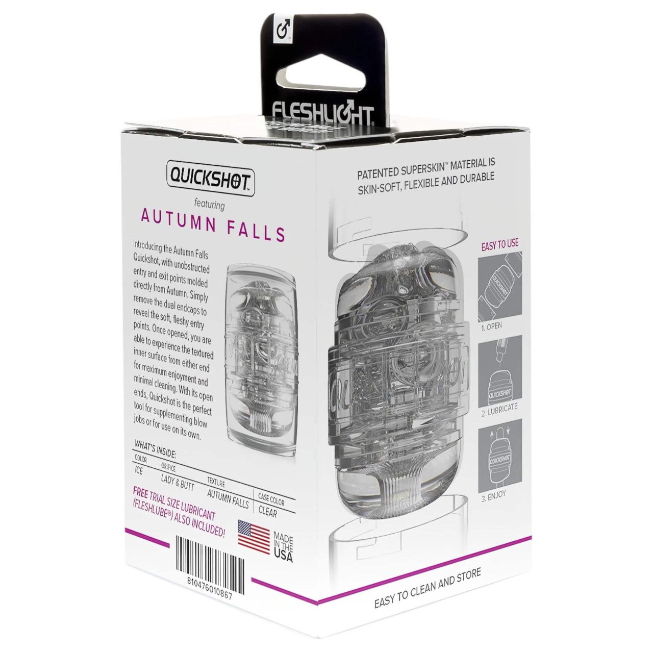 / Fleshlight Quickshot Autumn Falls - utazó maszturbátor (átlátszó) / Fleshlight Quickshot Autumn Falls - utazó maszturbátor (átlátszó)
