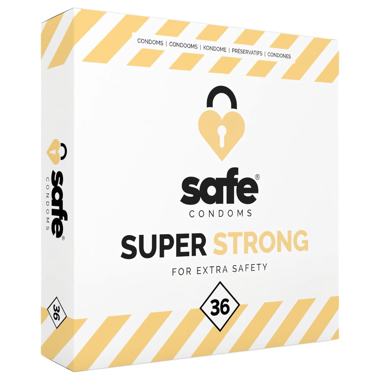 SAFE Super Strong - extra erős óvszer (36db) SAFE Super Strong - extra erős óvszer (36db)