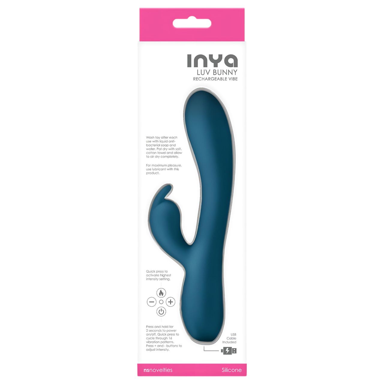 Inya Luv Bunny - akkus, csiklókaros vibrátor (türkiz) Inya Luv Bunny - akkus, csiklókaros vibrátor (türkiz)