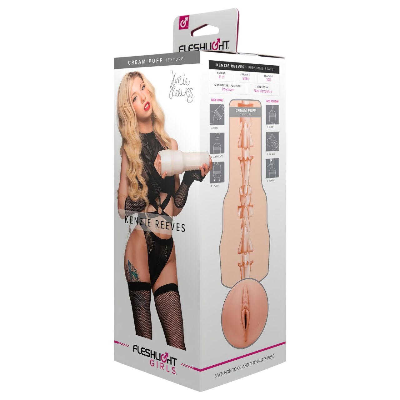 Fleshlight Kenzie Reeves Creampuff - élethű műpunci (natúr) Fleshlight Kenzie Reeves Creampuff - élethű műpunci (natúr)