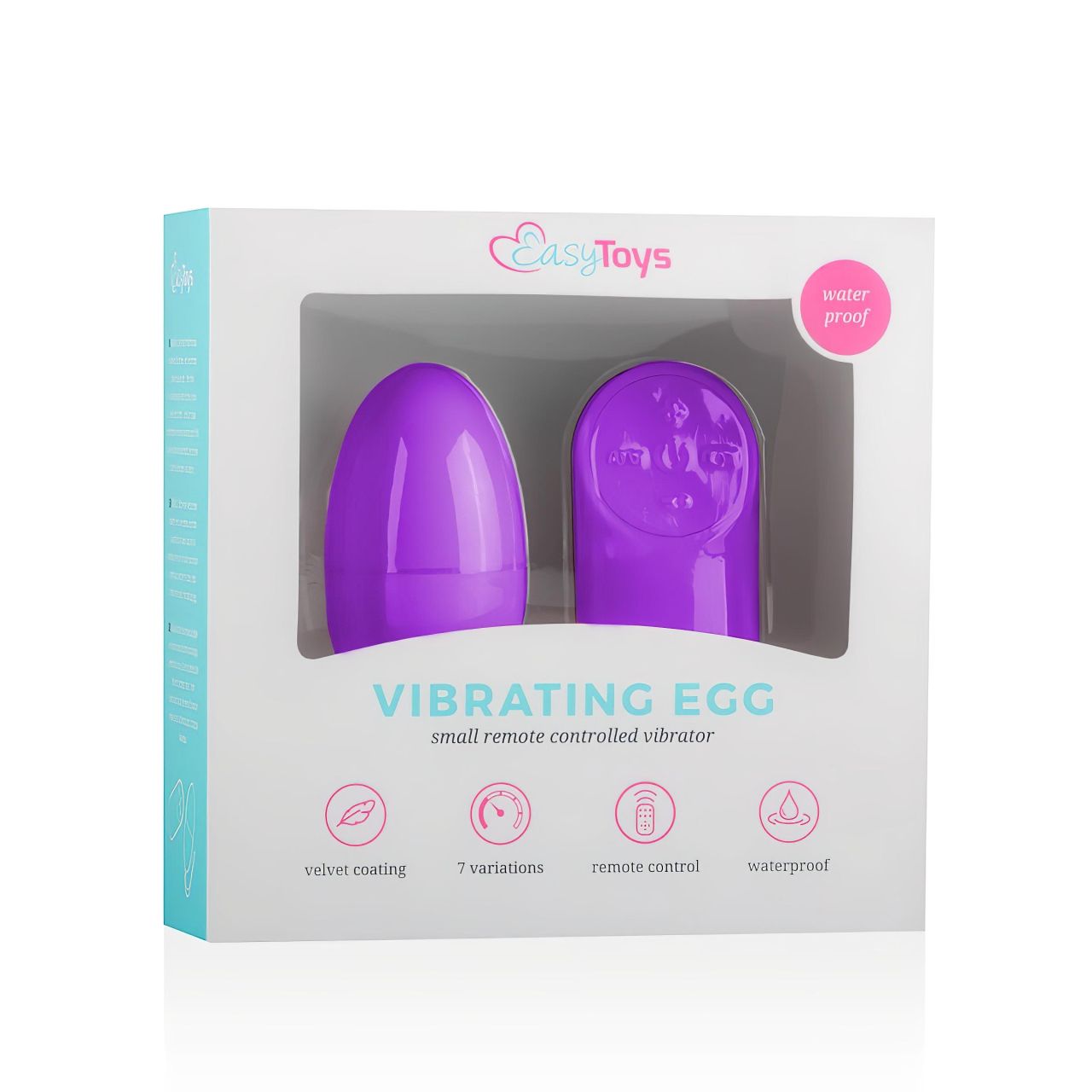 Easytoys - 7 ritmusú rádiós vibrációs tojás (lila) Easytoys - 7 ritmusú rádiós vibrációs tojás (lila)