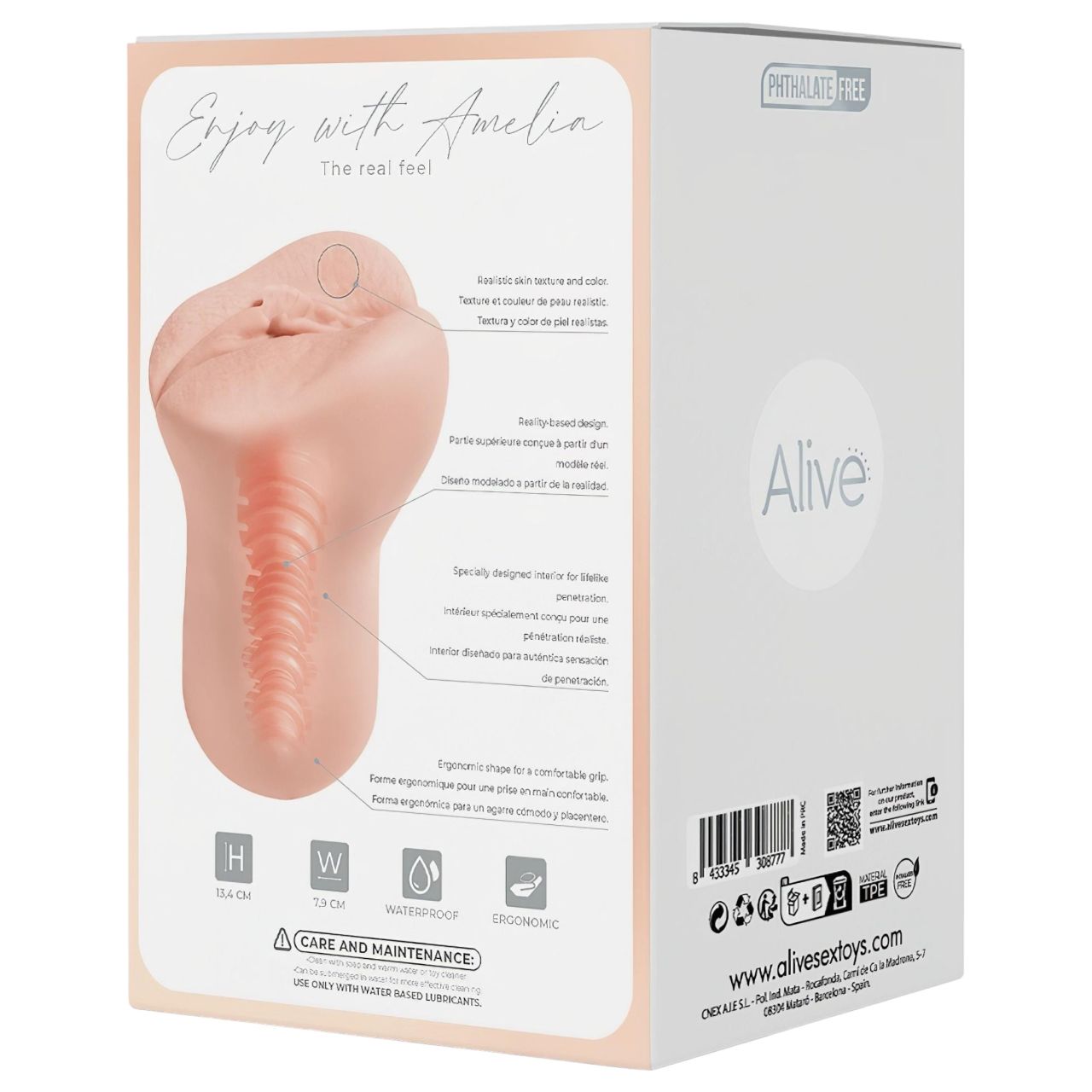 Alive Amelia S - műpunci maszturbáror (natúr) Alive Amelia S - műpunci maszturbáror (natúr)