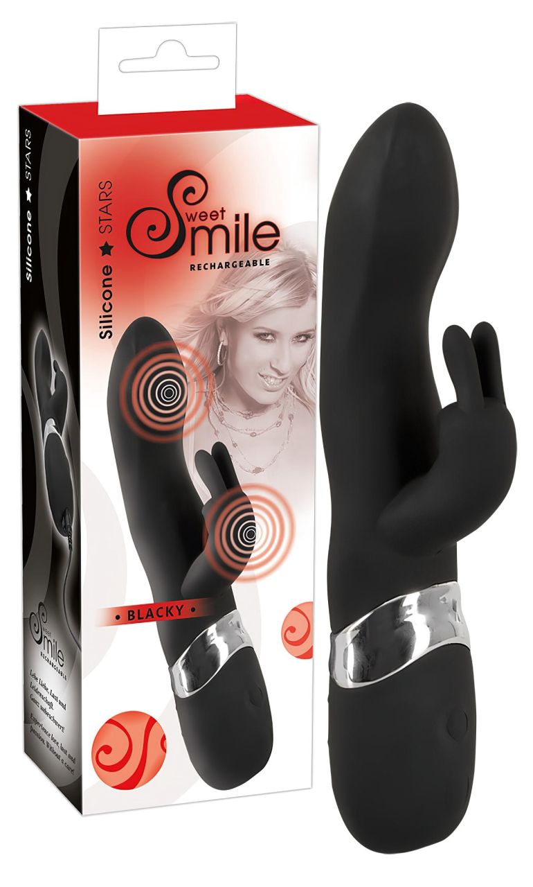 SMILE Blacky - USB-s 2 motoros vibrátor (fekete) SMILE Blacky - USB-s 2 motoros vibrátor (fekete)