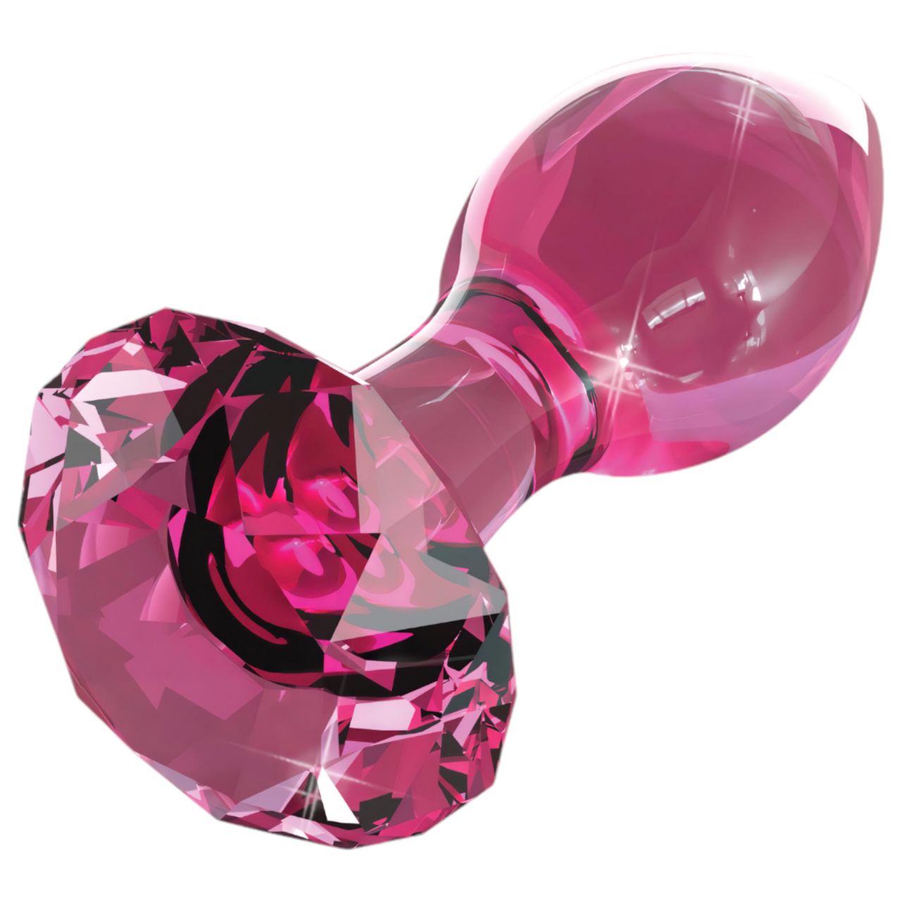 Icicles No. 79 - kúpos üveg anál plug (pink) Icicles No. 79 - kúpos üveg anál plug (pink)