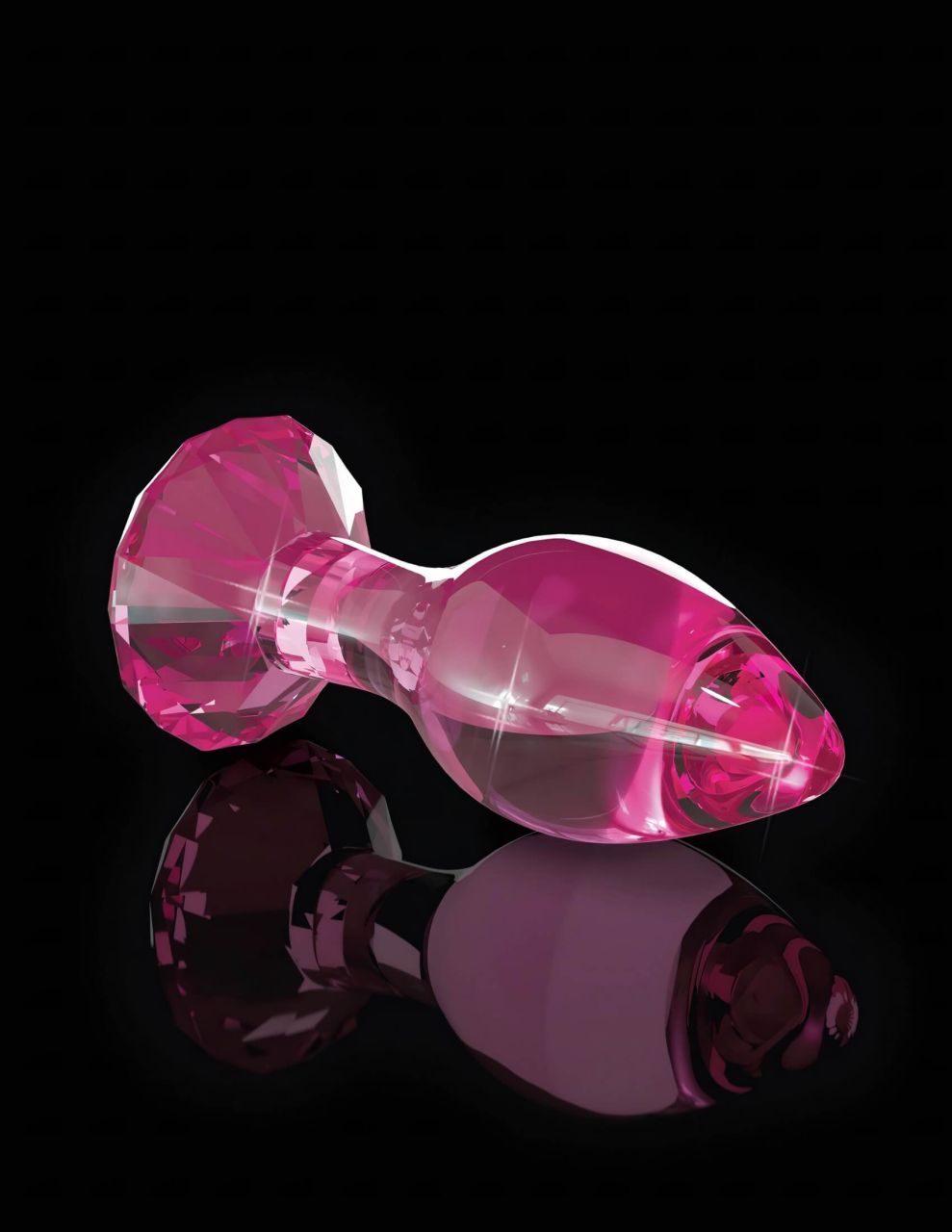 Icicles No. 79 - kúpos üveg anál plug (pink) Icicles No. 79 - kúpos üveg anál plug (pink)