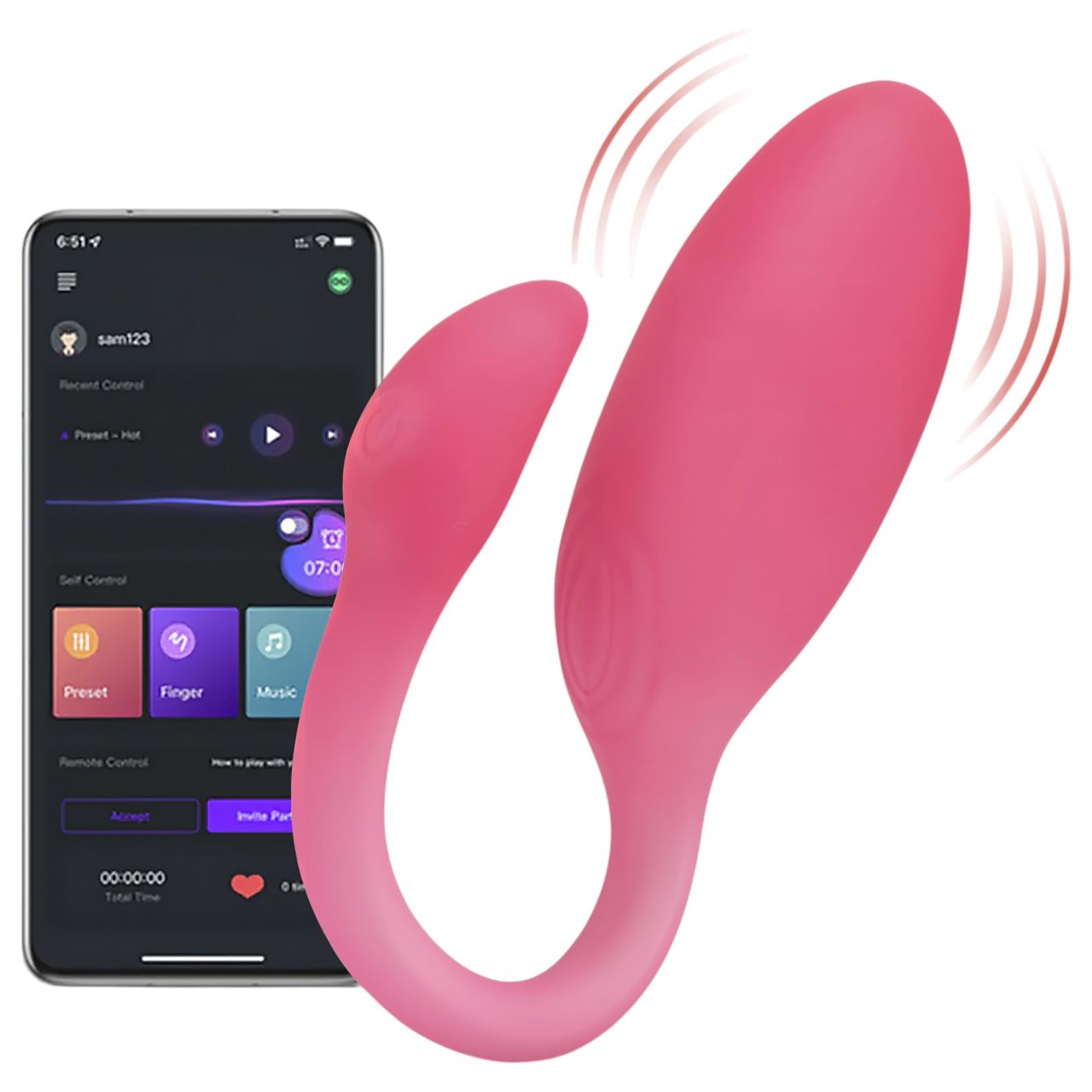 Magic Motion Flamingo Max - okos vibrációs tojás (pink) Magic Motion Flamingo Max - okos vibrációs tojás (pink)