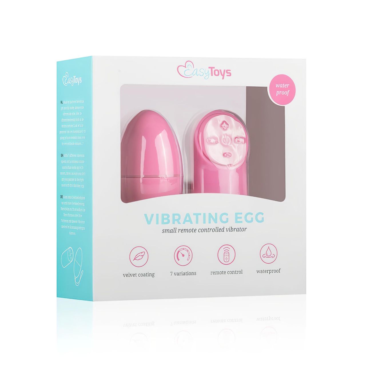 Easytoys - 7 ritmusú rádiós vibrációs tojás (pink) Easytoys - 7 ritmusú rádiós vibrációs tojás (pink)