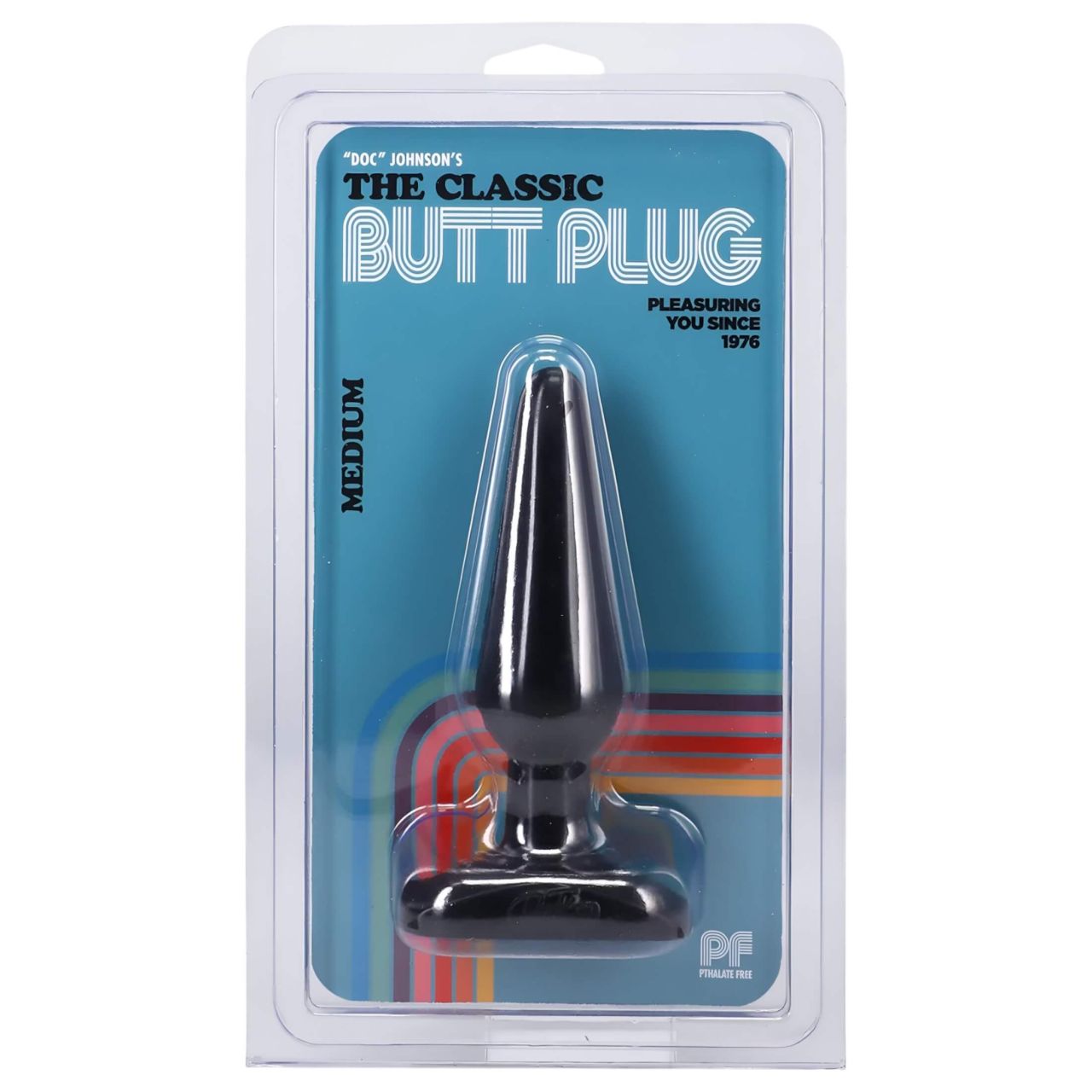 Doc Johnson anál plug - classic, közepes (fekete) Doc Johnson anál plug - classic, közepes (fekete)