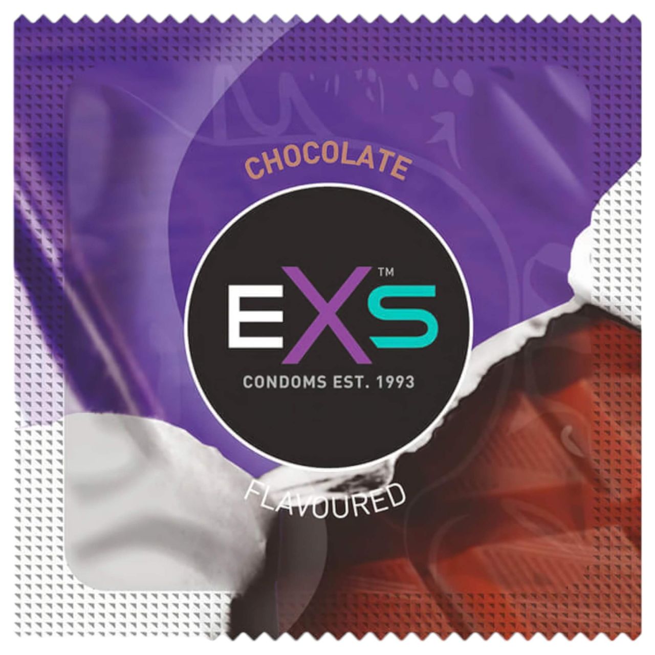 EXS Hot Chocolate - óvszer csoki ízű - fekete (100db) EXS Hot Chocolate - óvszer csoki ízű - fekete (100db)