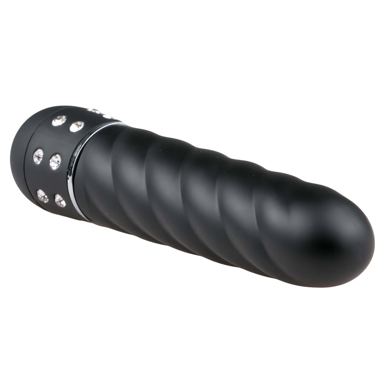 Easytoys Diamond Twirled - csavart rúd vibrátor (fekete) Easytoys Diamond Twirled - csavart rúd vibrátor (fekete)