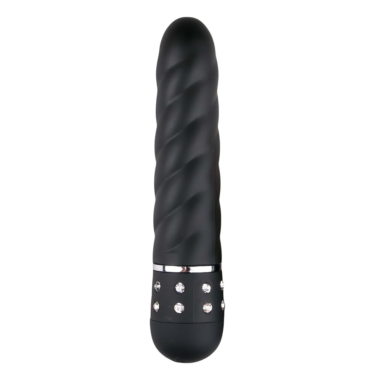 Easytoys Diamond Twirled - csavart rúd vibrátor (fekete) Easytoys Diamond Twirled - csavart rúd vibrátor (fekete)