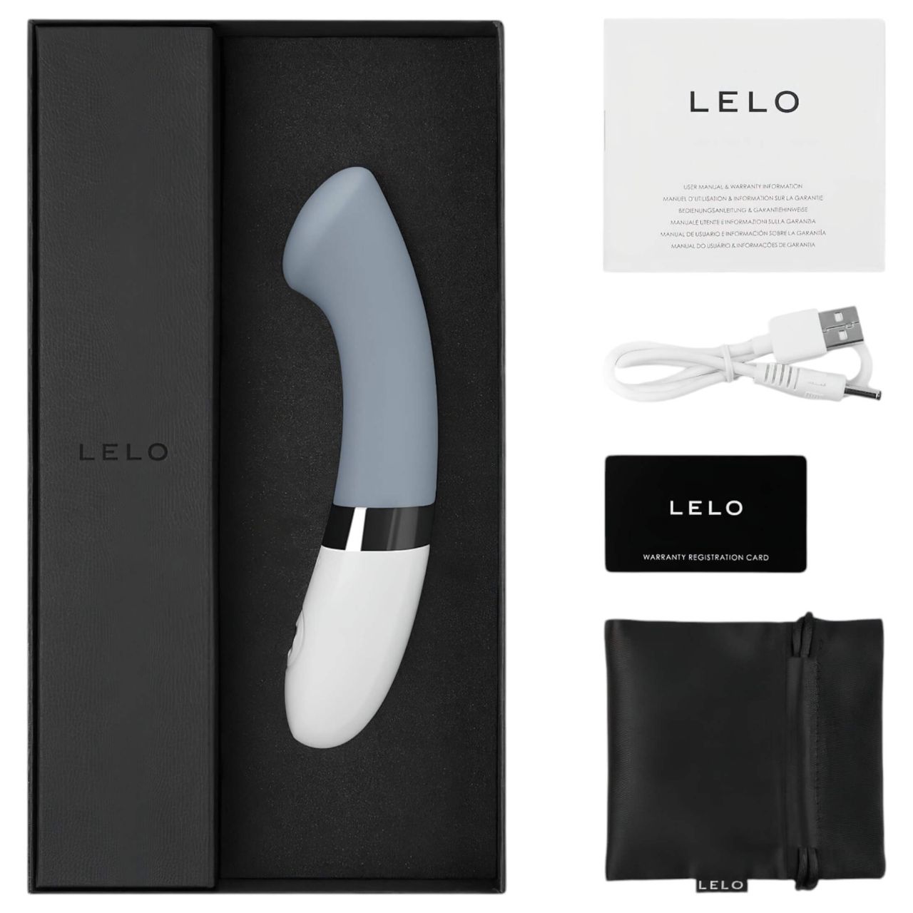 LELO Gigi 2 - szilikon G-pont vibrátor (kék) LELO Gigi 2 - szilikon G-pont vibrátor (kék)