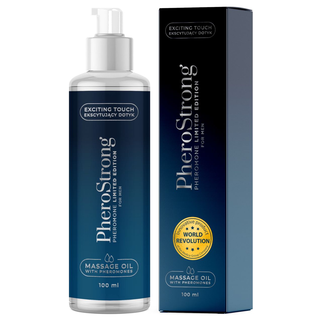 PheroStrong Limited Edition - masszázsolaj férfiaknak (100ml) PheroStrong Limited Edition - masszázsolaj férfiaknak (100ml)