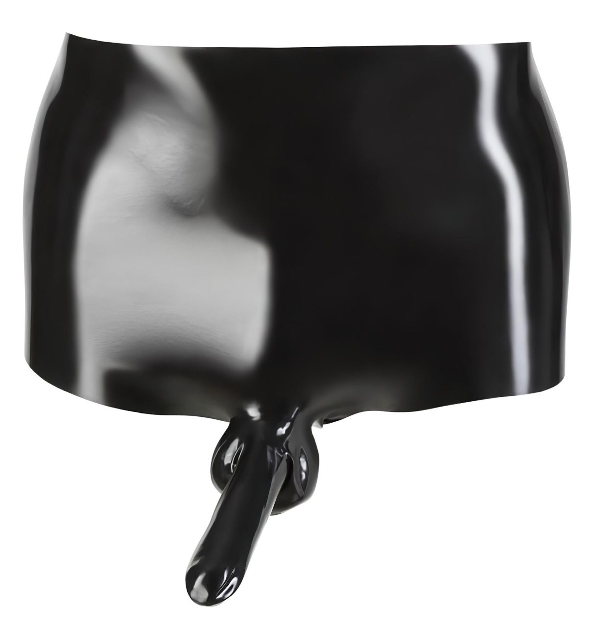 LATEX - boxer + péniszköpeny (fekete) LATEX - boxer + péniszköpeny (fekete)