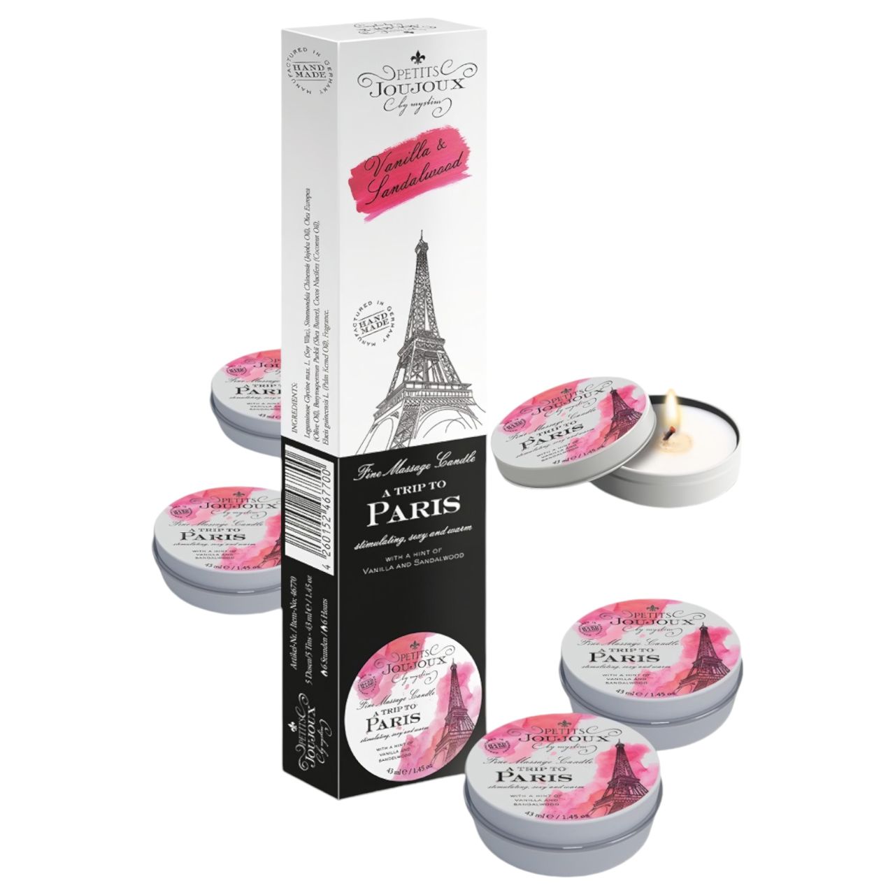 Petits Joujoux Paris - masszázsgyertya - vanília-szantálfa (5x43ml) Petits Joujoux Paris - masszázsgyertya - vanília-szantálfa (5x43ml)