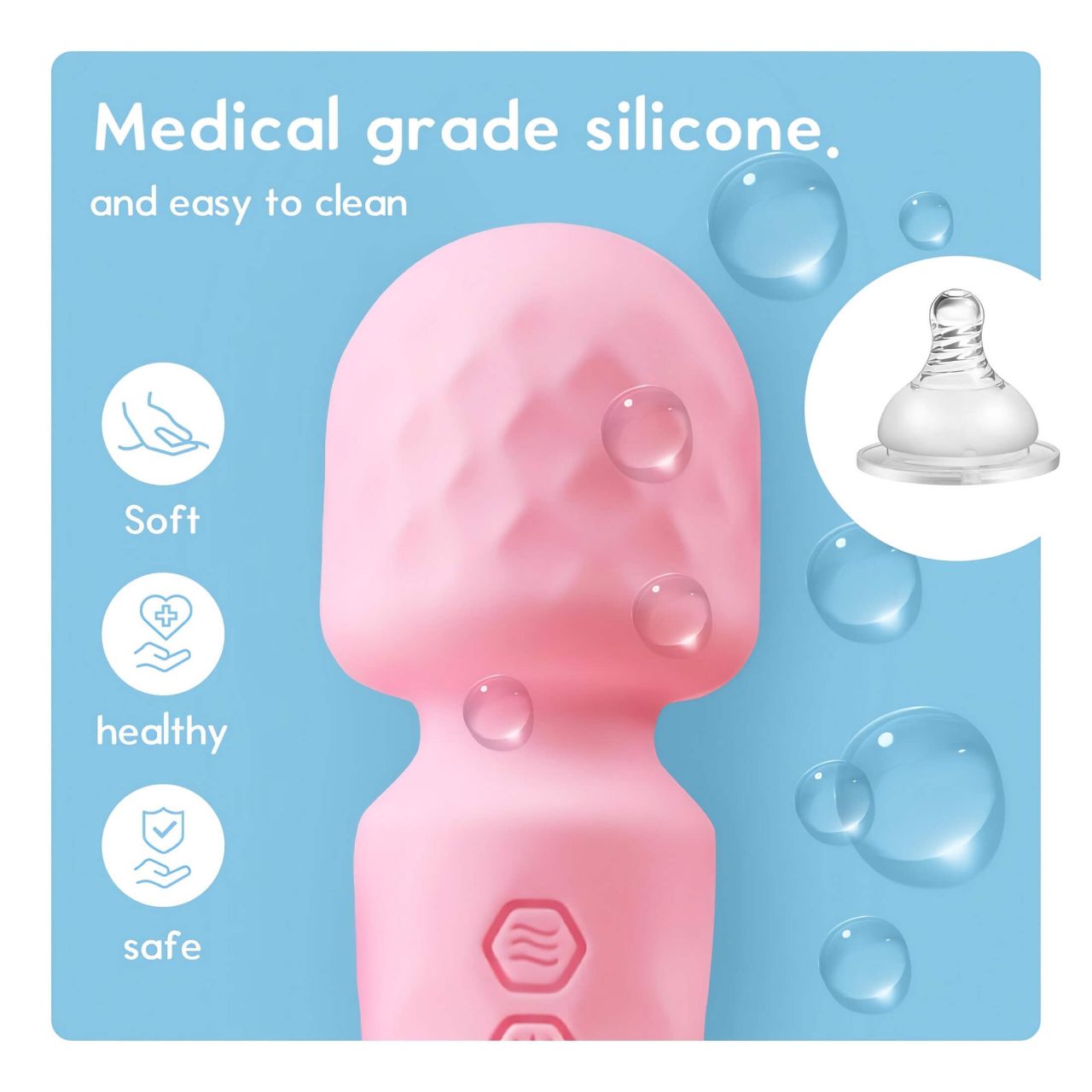 Vibeconnect - akkus, vízálló mini masszírozó vibrátor (pink) Vibeconnect - akkus, vízálló mini masszírozó vibrátor (pink)