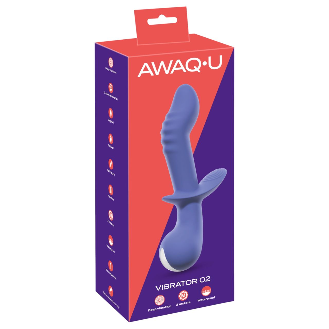 AWAQ.U 2 - akkus, 2 motoros G-pont vibrátor (lila) AWAQ.U 2 - akkus, 2 motoros G-pont vibrátor (lila)