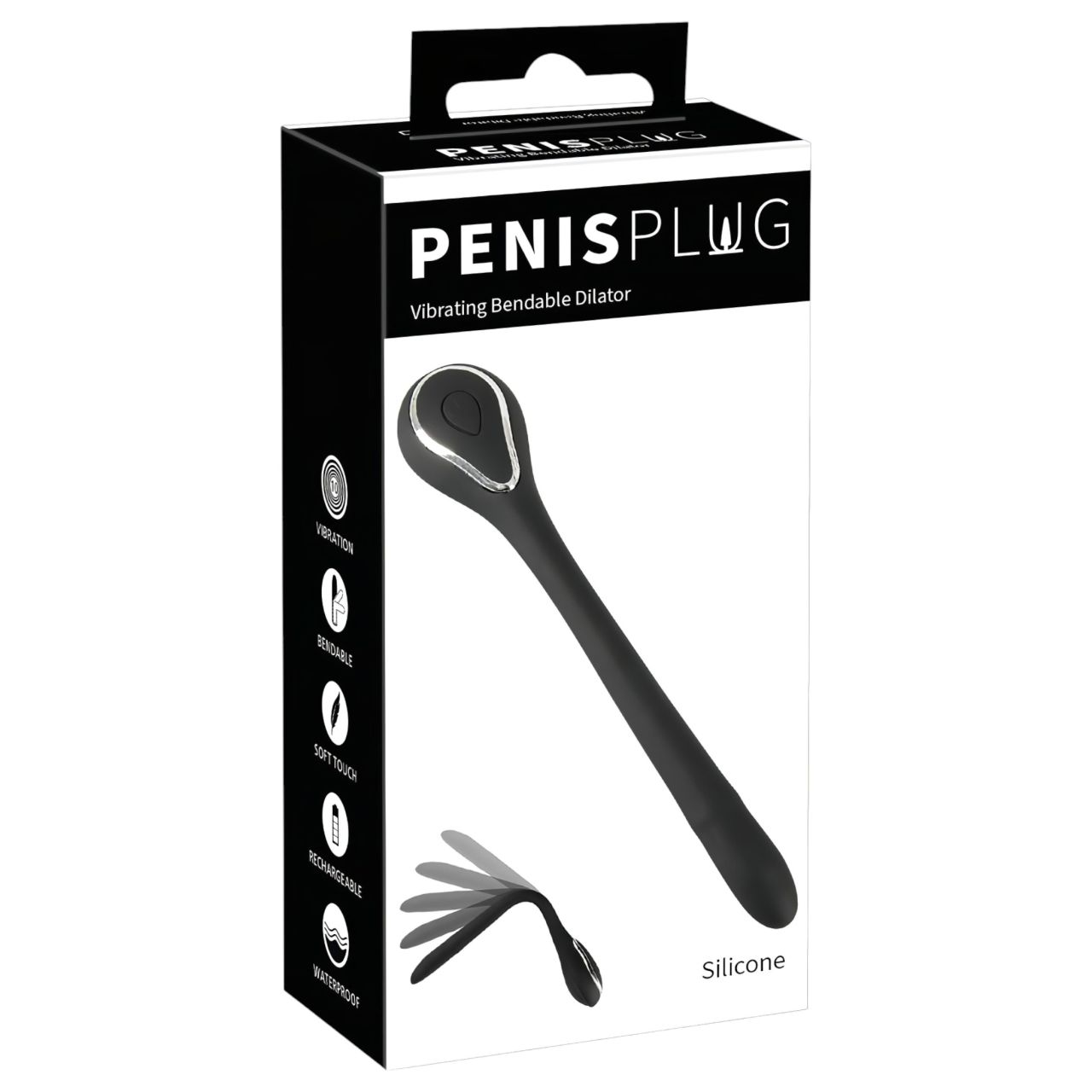 Penis Plug Dilator - akkus húgycső vibrátor (1,1cm) - fekete Penis Plug Dilator - akkus húgycső vibrátor (1,1cm) - fekete
