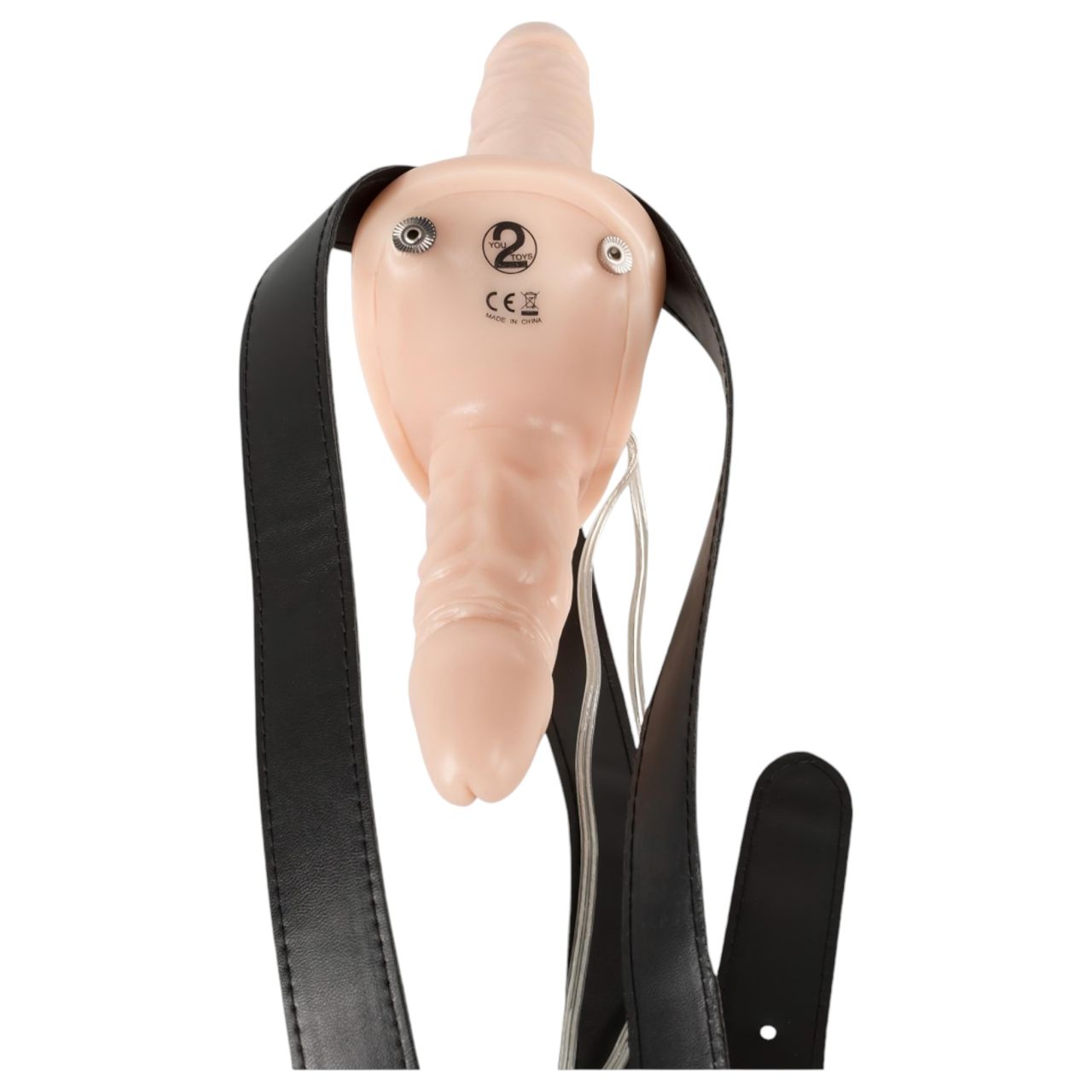 You2Toys - Felcsatolható duó vibrátor- natúr You2Toys - Felcsatolható duó vibrátor- natúr
