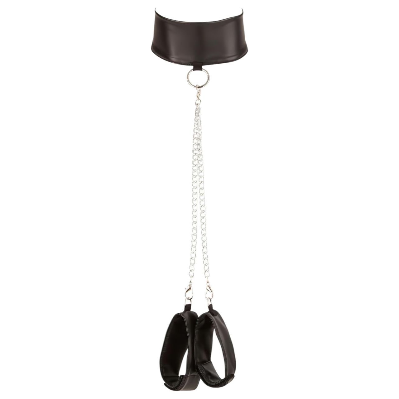 Cottelli Bondage - csipkés fényes fehérnemű szett (4 részes) Cottelli Bondage - csipkés fényes fehérnemű szett (4 részes)