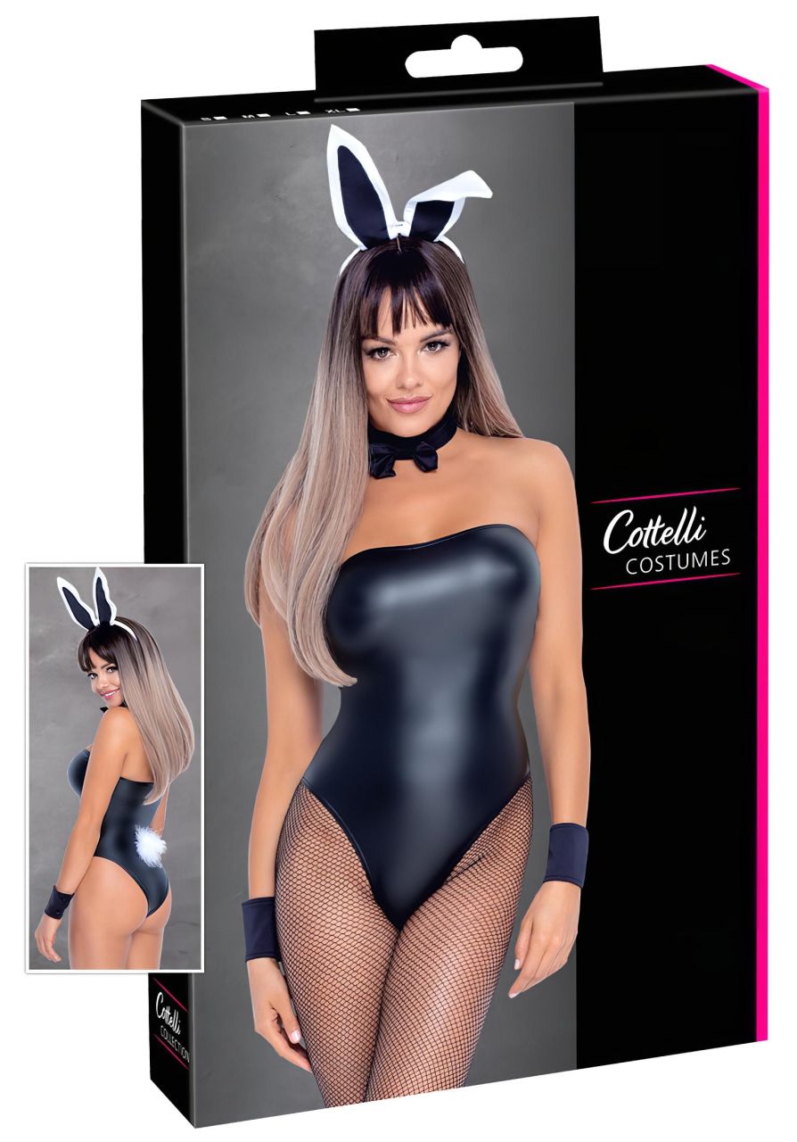 Cottelli Bunny - fényes, szexi nyuszilány jelmez (5 részes) Cottelli Bunny - fényes, szexi nyuszilány jelmez (5 részes)