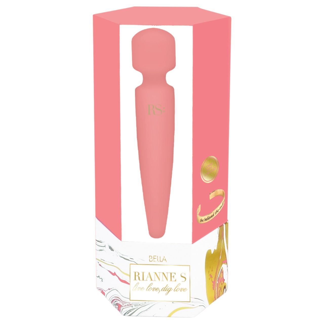 / Rianne Bella Wand - vízálló masszírozó vibrátor (korall) / Rianne Bella Wand - vízálló masszírozó vibrátor (korall)