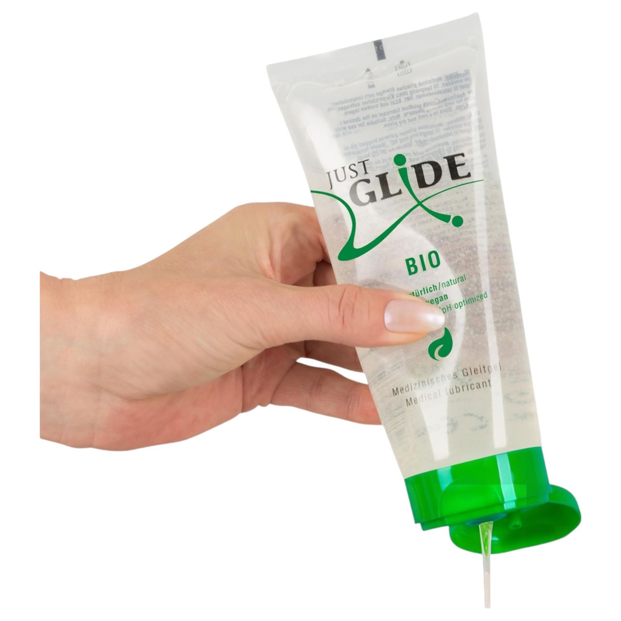 Just Glide Bio - vízbázisú vegán síkosító (200ml) Just Glide Bio - vízbázisú vegán síkosító (200ml)