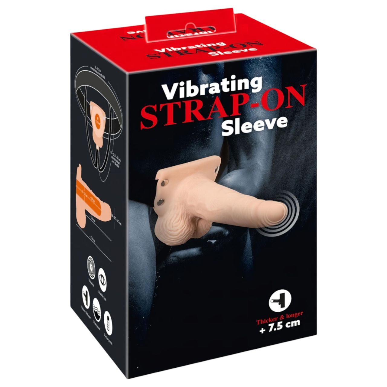 You2Toys Strap-on - üreges, felcsatolható vibrátor (natúr) You2Toys Strap-on - üreges, felcsatolható vibrátor (natúr)