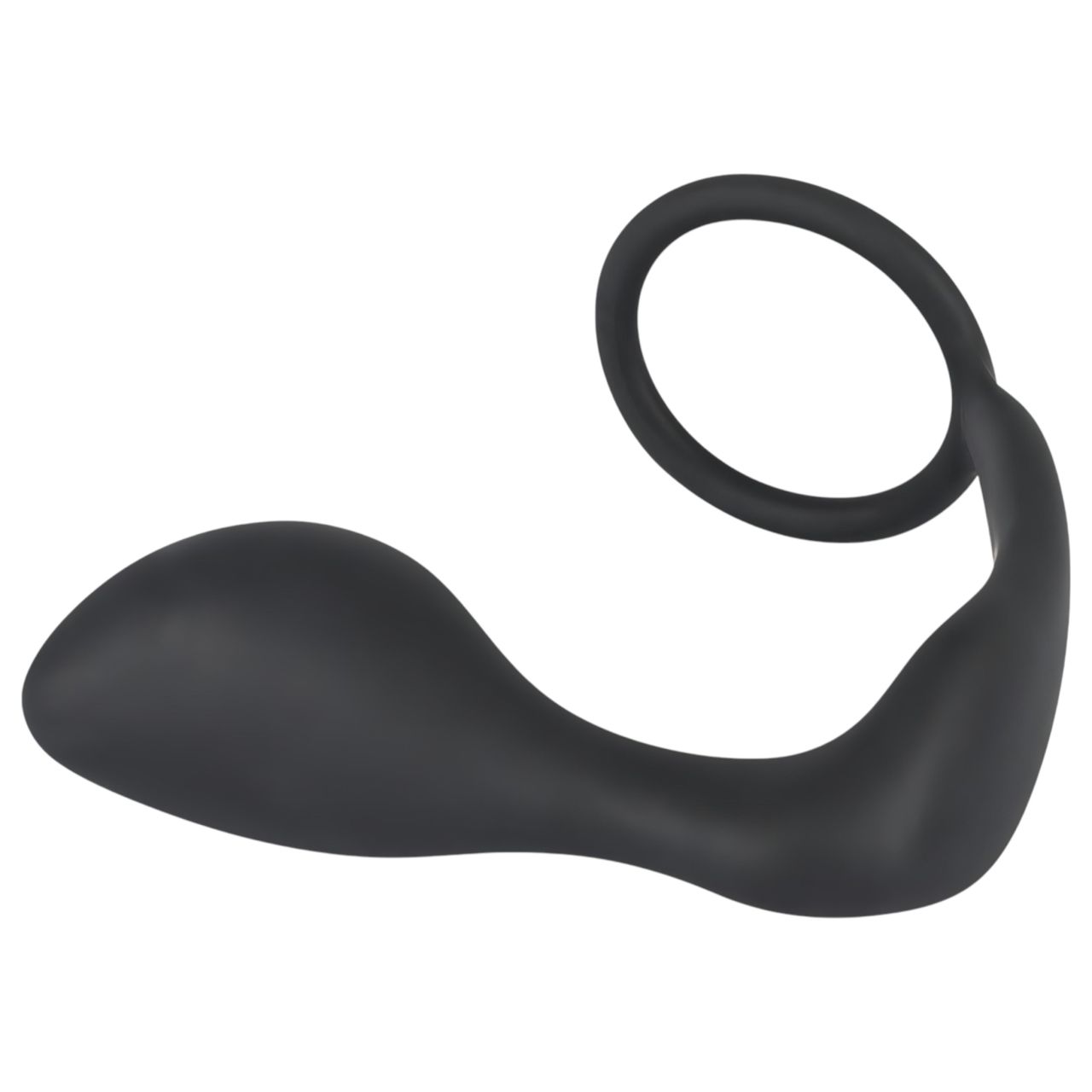 Black Velvet - anál plug péniszgyűrűvel (fekete) Black Velvet - anál plug péniszgyűrűvel (fekete)