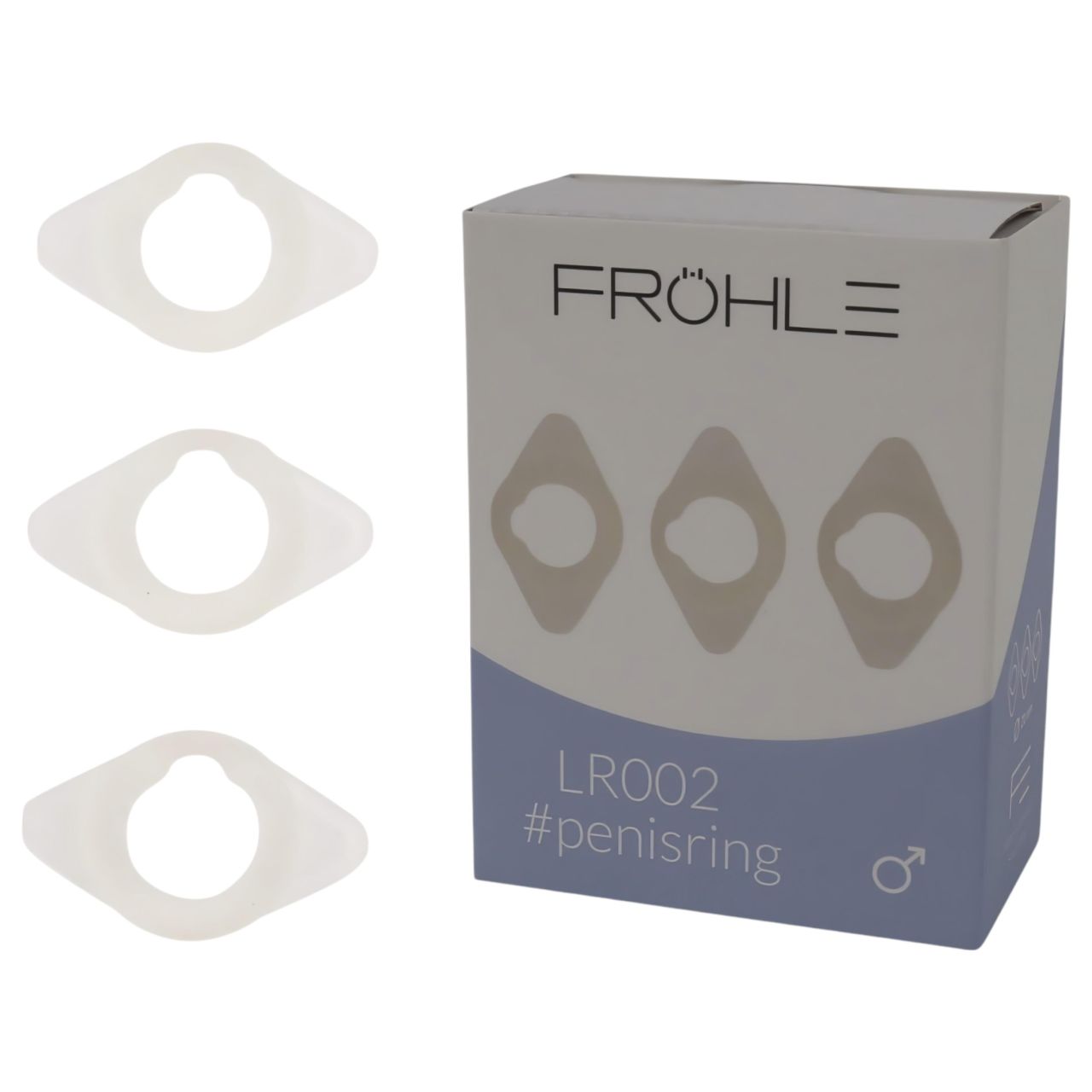 Fröhle LR002 (2,1cm) - orvosi péniszgyűrű szett (3db)