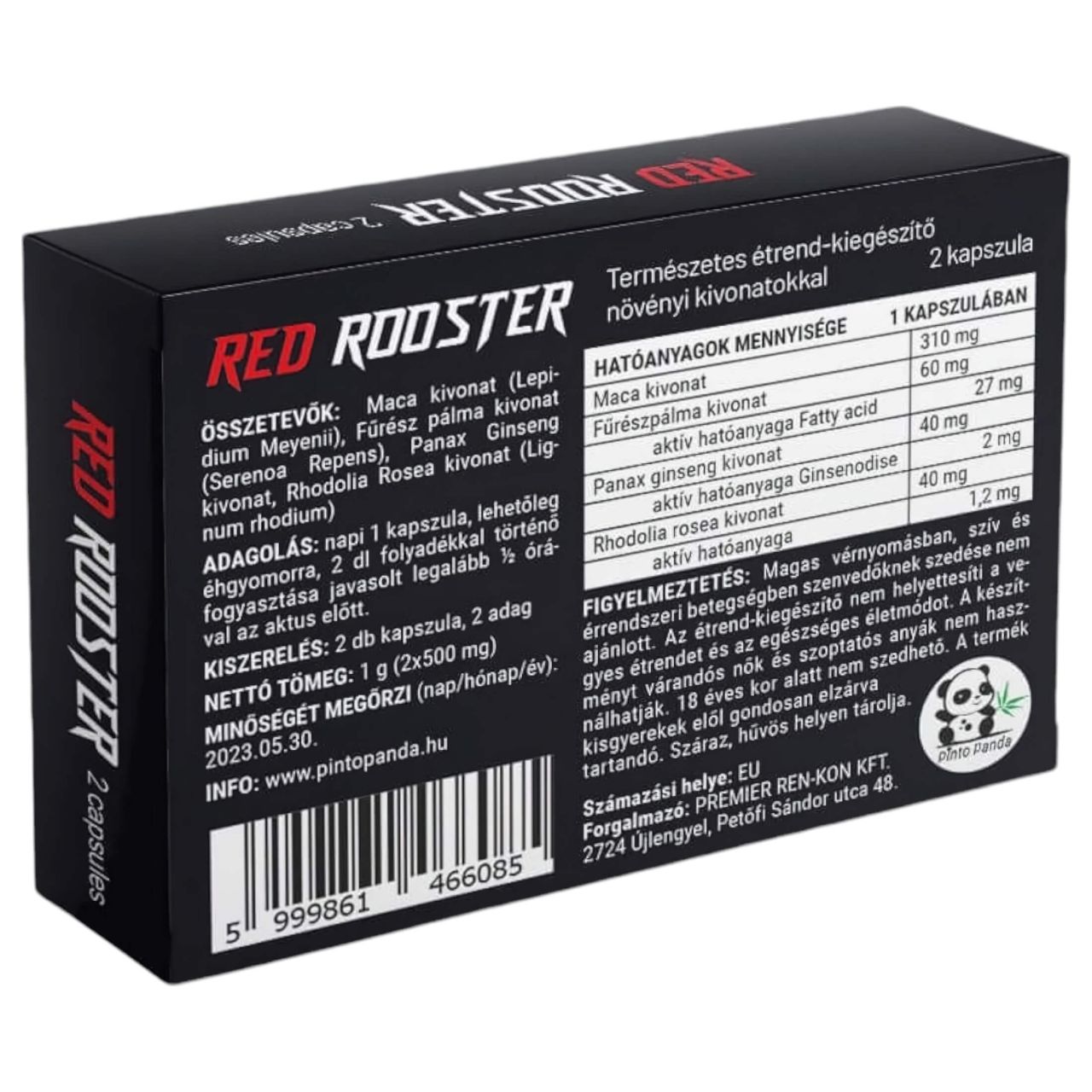Red Rooster - természetes étrend kiegészítő férfiaknak (2db)