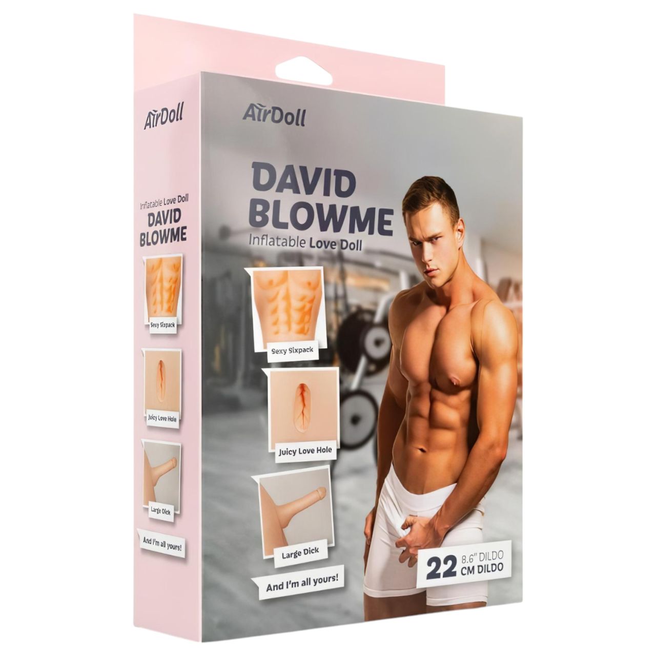 AirDoll David Blowme - felfújható gumiférfi (natúr) AirDoll David Blowme - felfújható gumiférfi (natúr)