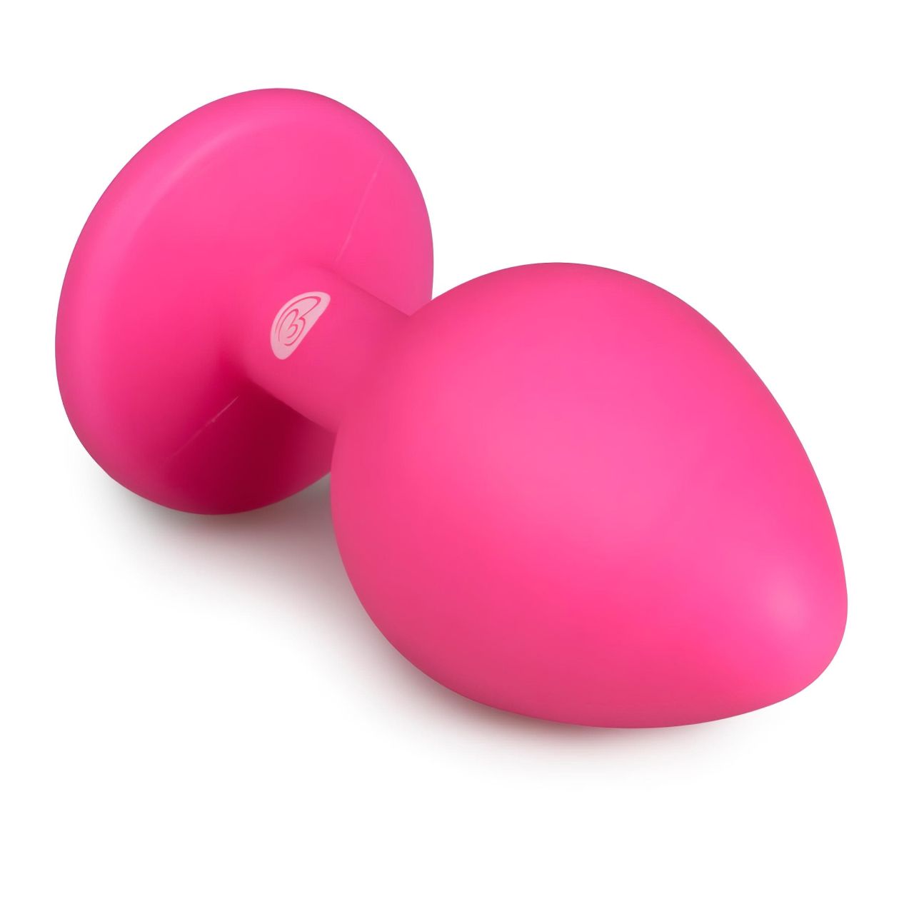 Easytoys Diamond - fehér köves anál plug (közepes) - pink Easytoys Diamond - fehér köves anál plug (közepes) - pink