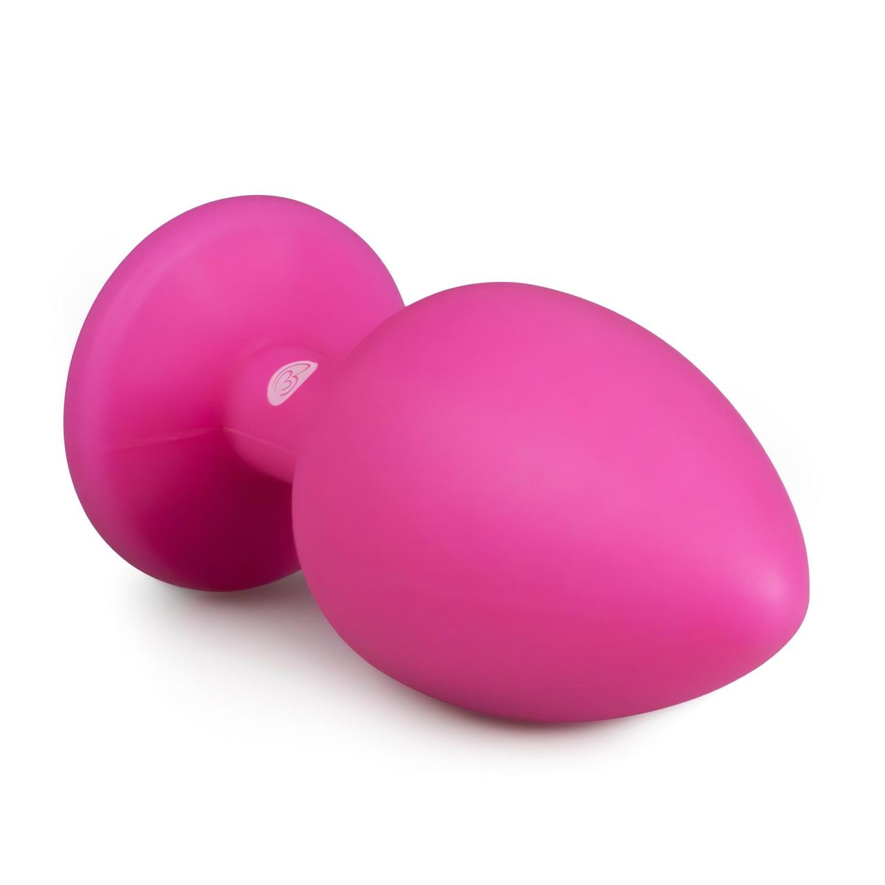 Easytoys Diamond - fehér köves anál plug (nagy) - pink Easytoys Diamond - fehér köves anál plug (nagy) - pink