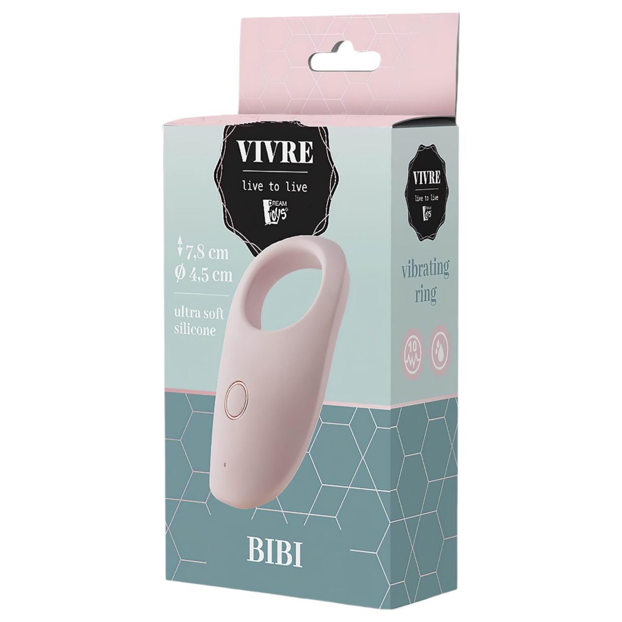 Vivre Bibi - akkus, vibrációs péniszgyűrű (pink) Vivre Bibi - akkus, vibrációs péniszgyűrű (pink)