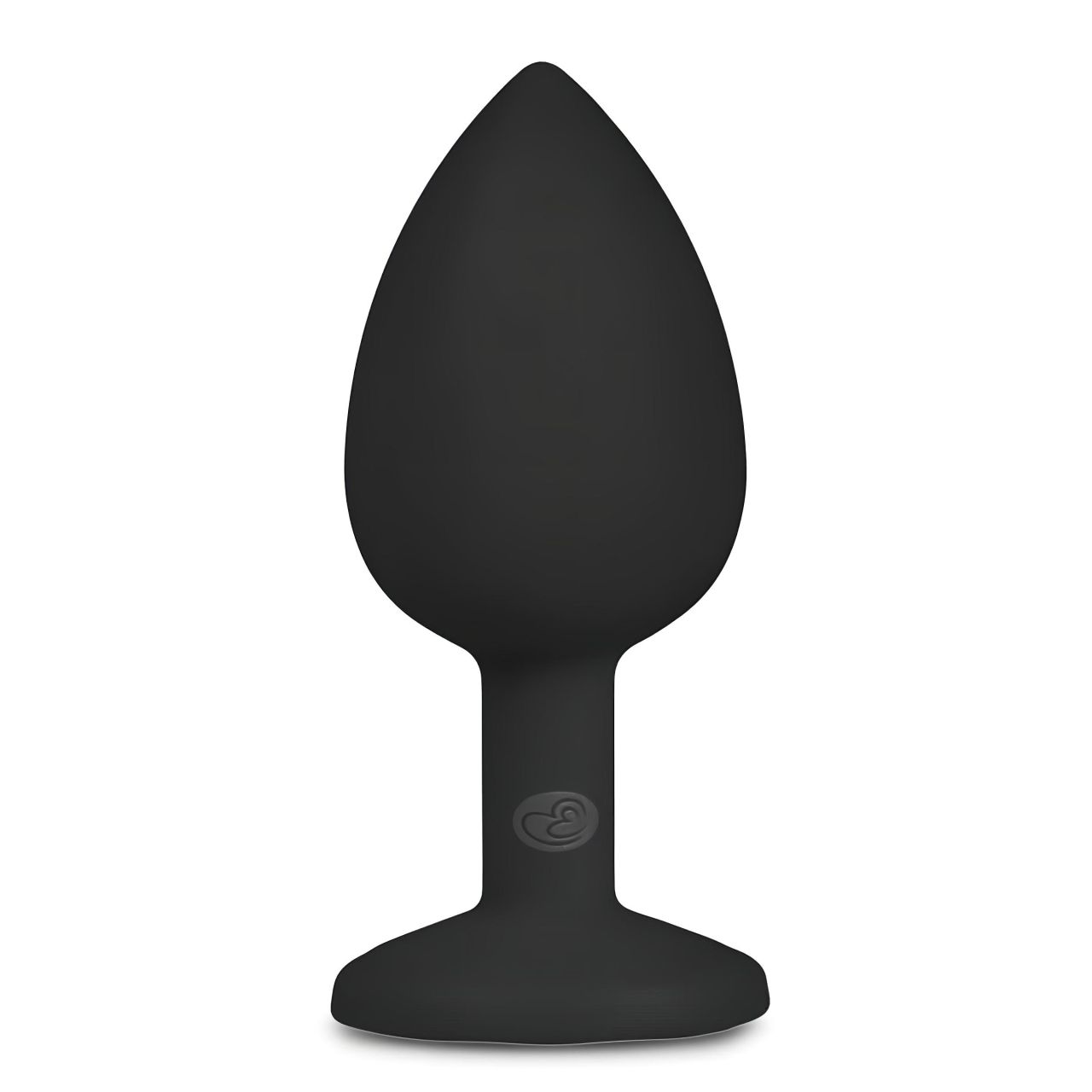 Easytoys Diamond - fehér köves anál plug (kicsi) - fekete Easytoys Diamond - fehér köves anál plug (kicsi) - fekete