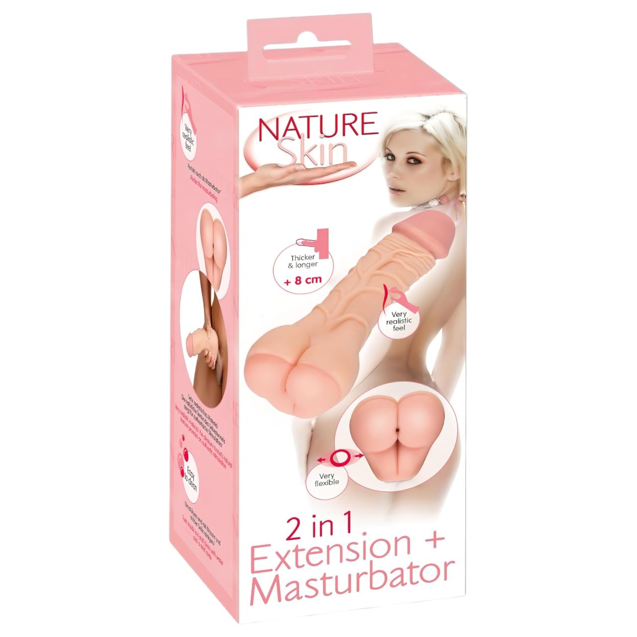 Nature Skin - 2in1 műpopsi és péniszköpeny (natúr) Nature Skin - 2in1 műpopsi és péniszköpeny (natúr)