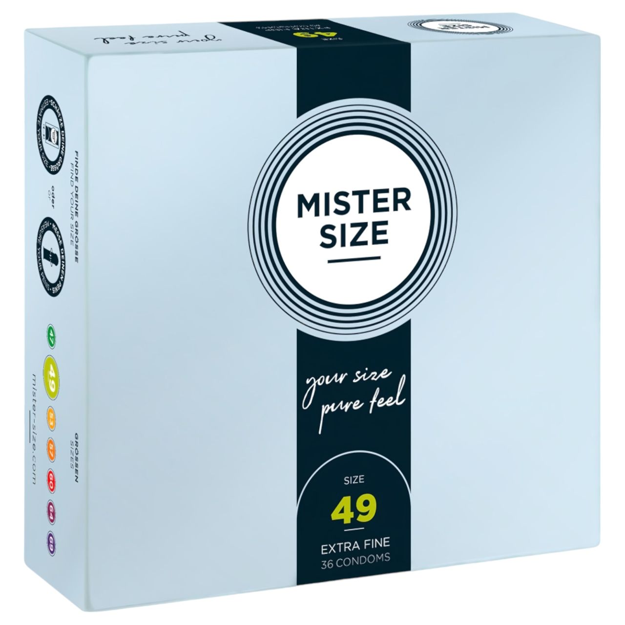 Mister Size vékony óvszer - 49mm (36db) Mister Size vékony óvszer - 49mm (36db)
