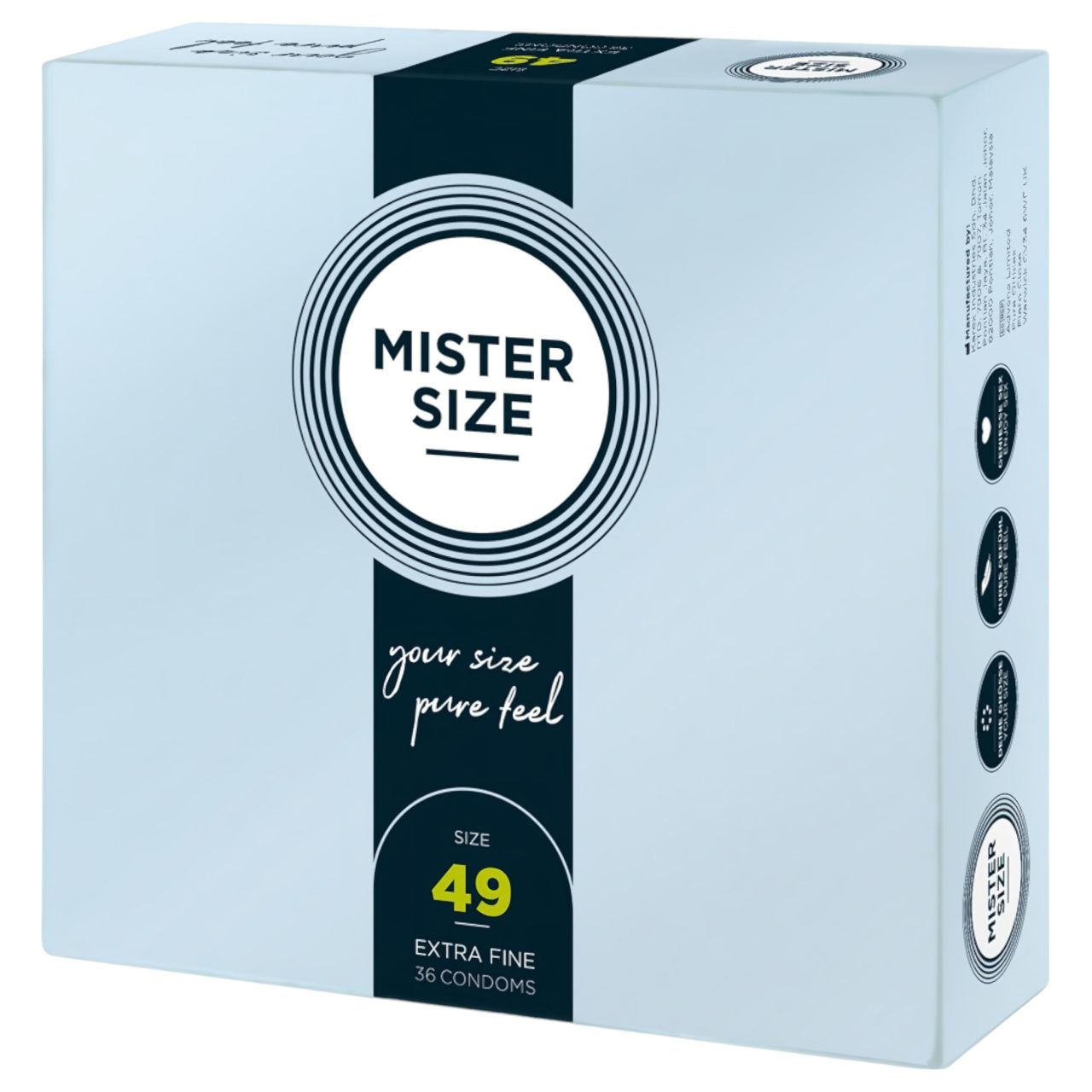 Mister Size vékony óvszer - 49mm (36db) Mister Size vékony óvszer - 49mm (36db)