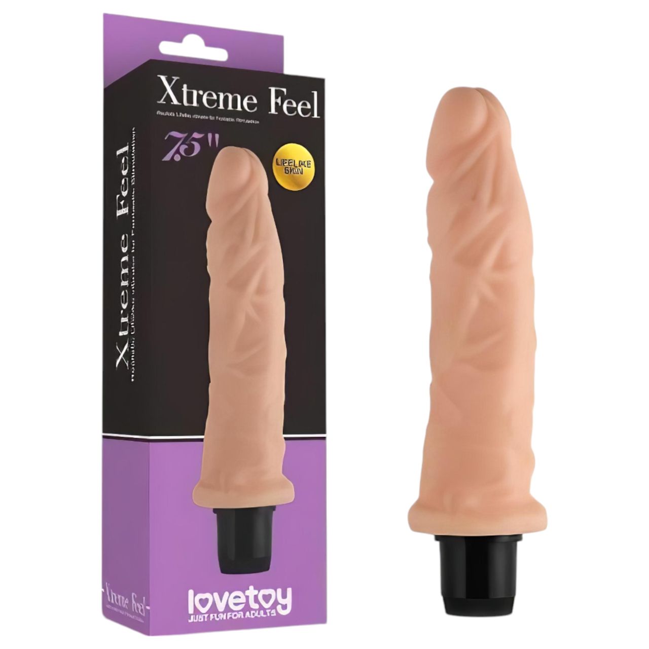 Lovetoy Real Feel - élethű vibrátor - 19cm (natúr) Lovetoy Real Feel - élethű vibrátor - 19cm (natúr)