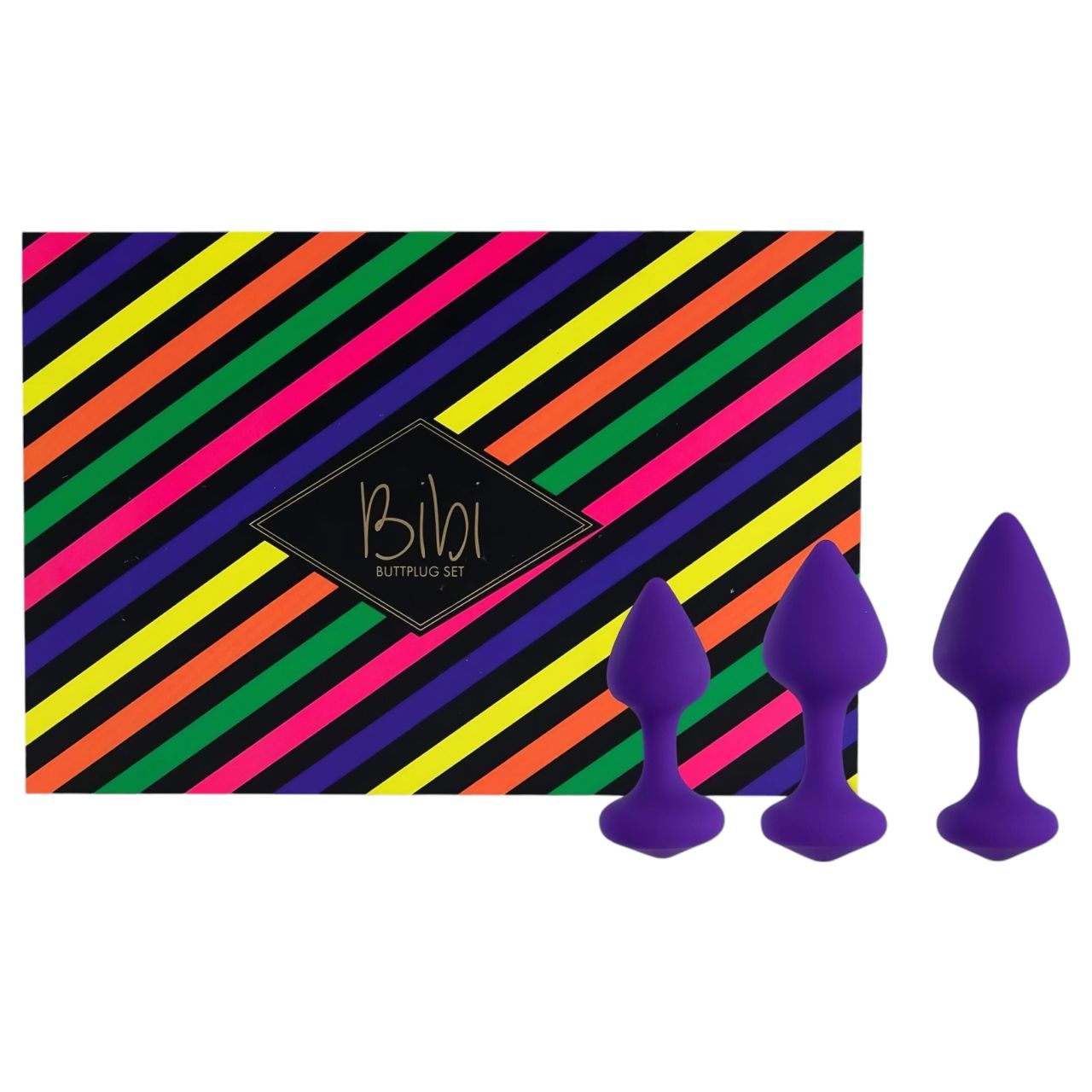 FEELZTOYS Bibi - anál plug szett - lila (3 részes) FEELZTOYS Bibi - anál plug szett - lila (3 részes)