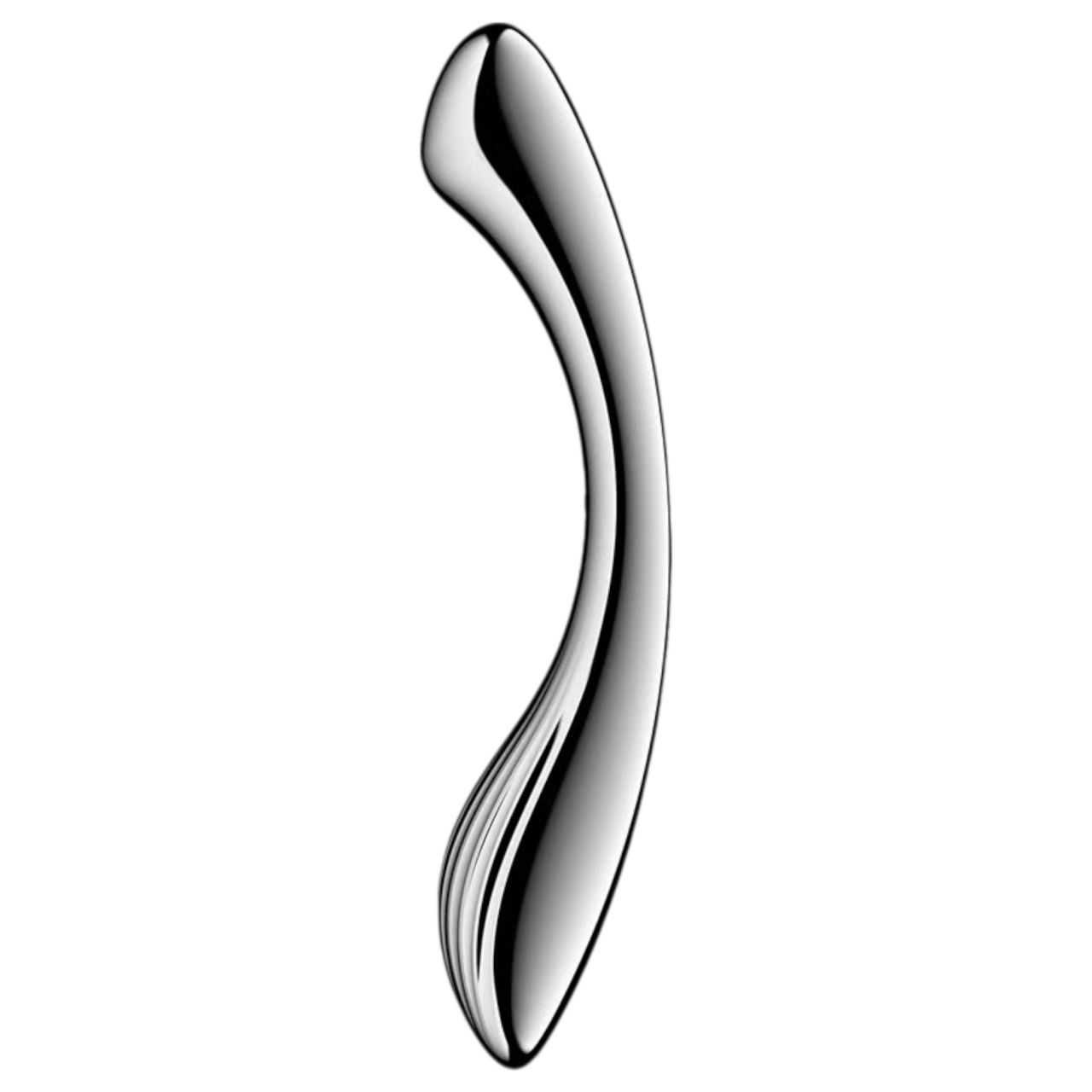 Satisfyer Pure Gravity 1 - bordázott acéldildó (ezüst) Satisfyer Pure Gravity 1 - bordázott acéldildó (ezüst)